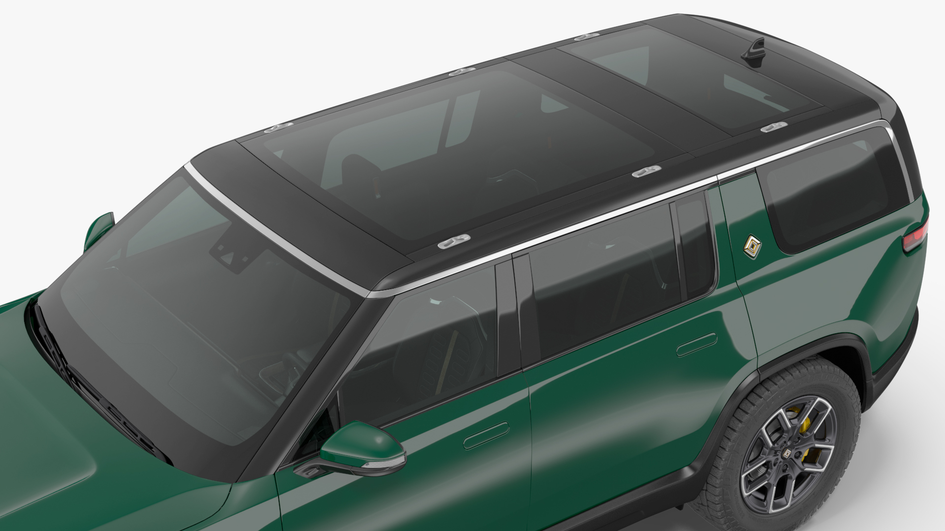 2023 Rivian R1S Simple Interior Green 3D