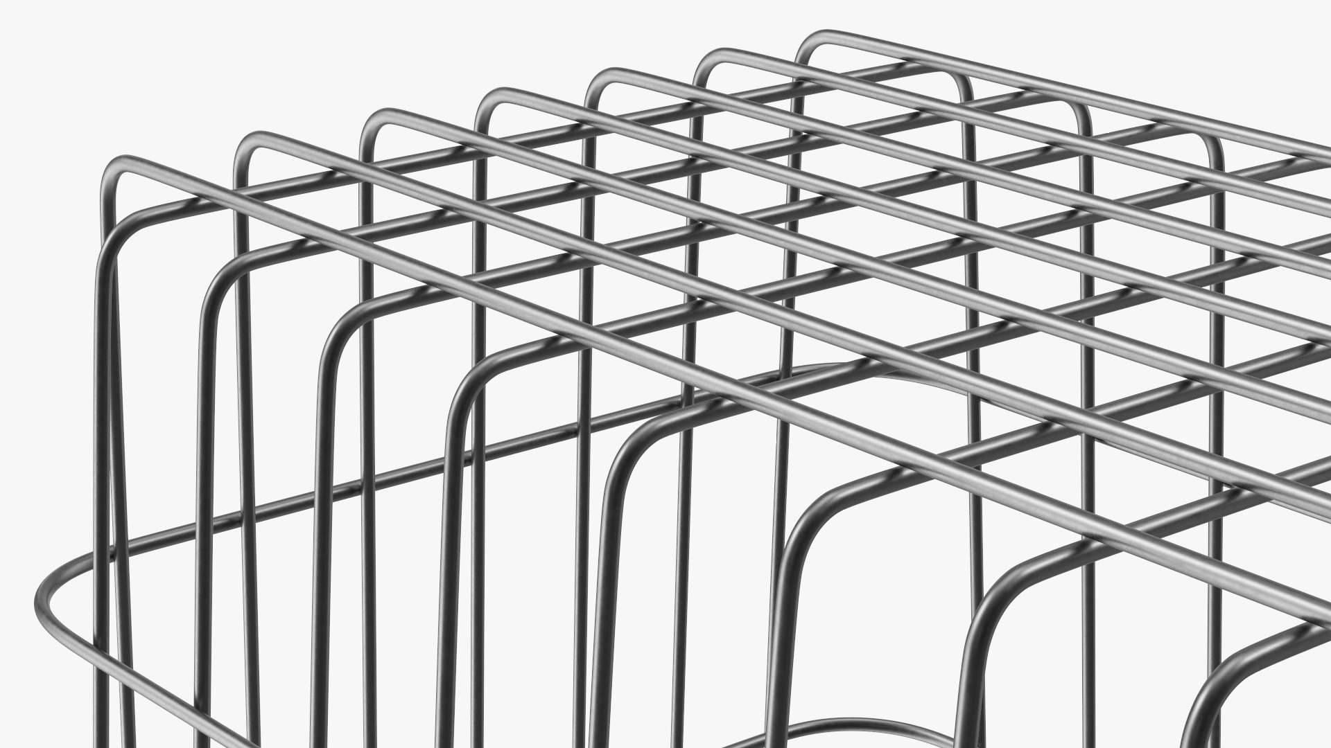 3D Black Steel Basket model