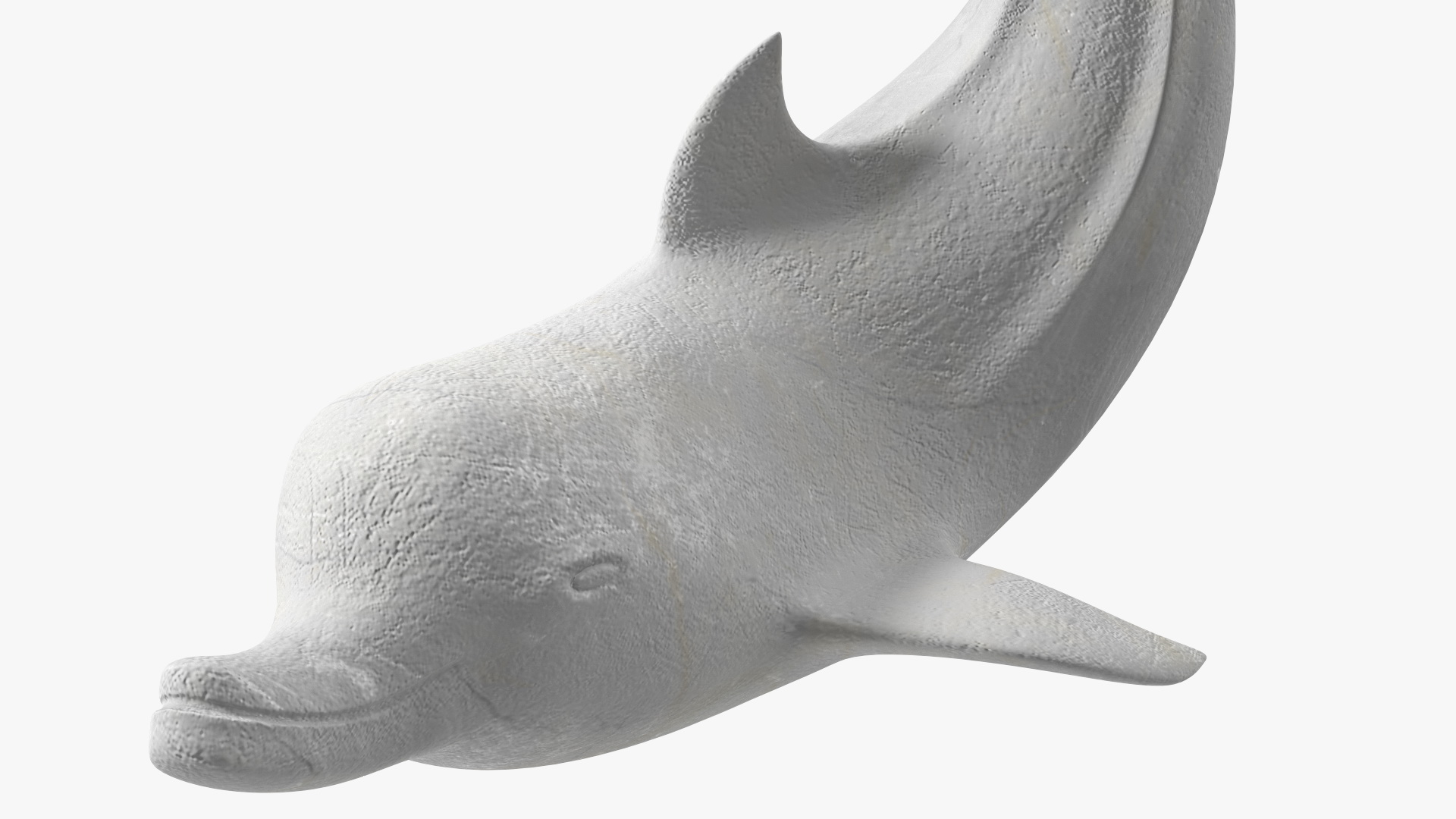 Marble Dolphin Sculpture 3D model