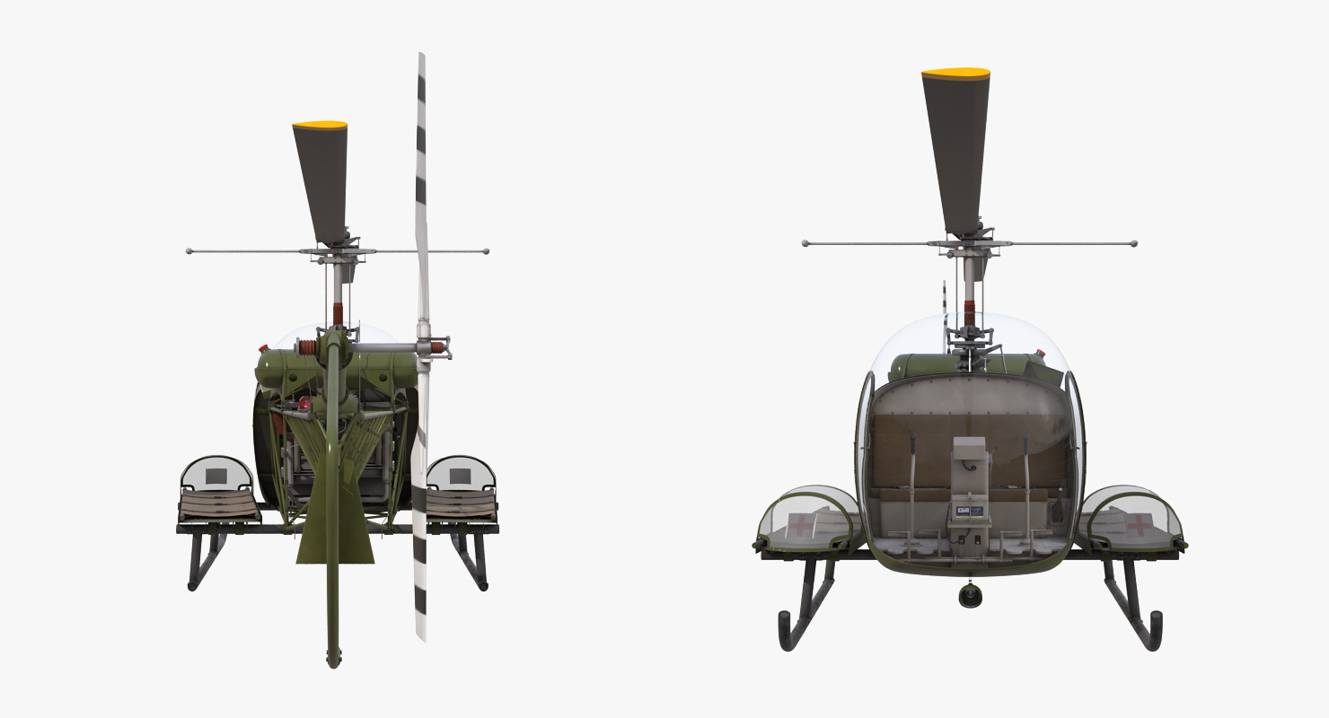 Bell H 13 Sioux United States Army 3D model