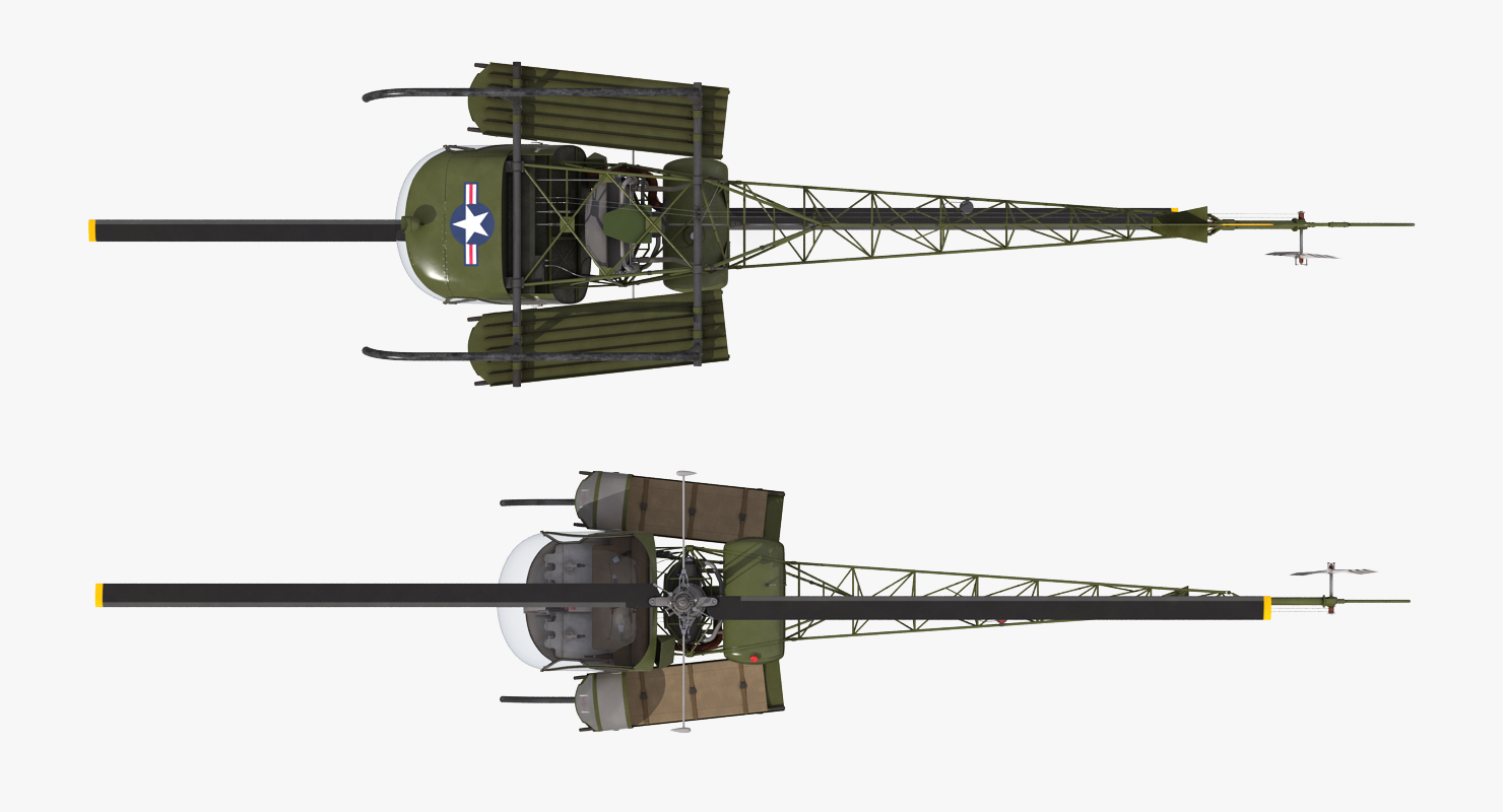 Bell H 13 Sioux United States Army 3D model