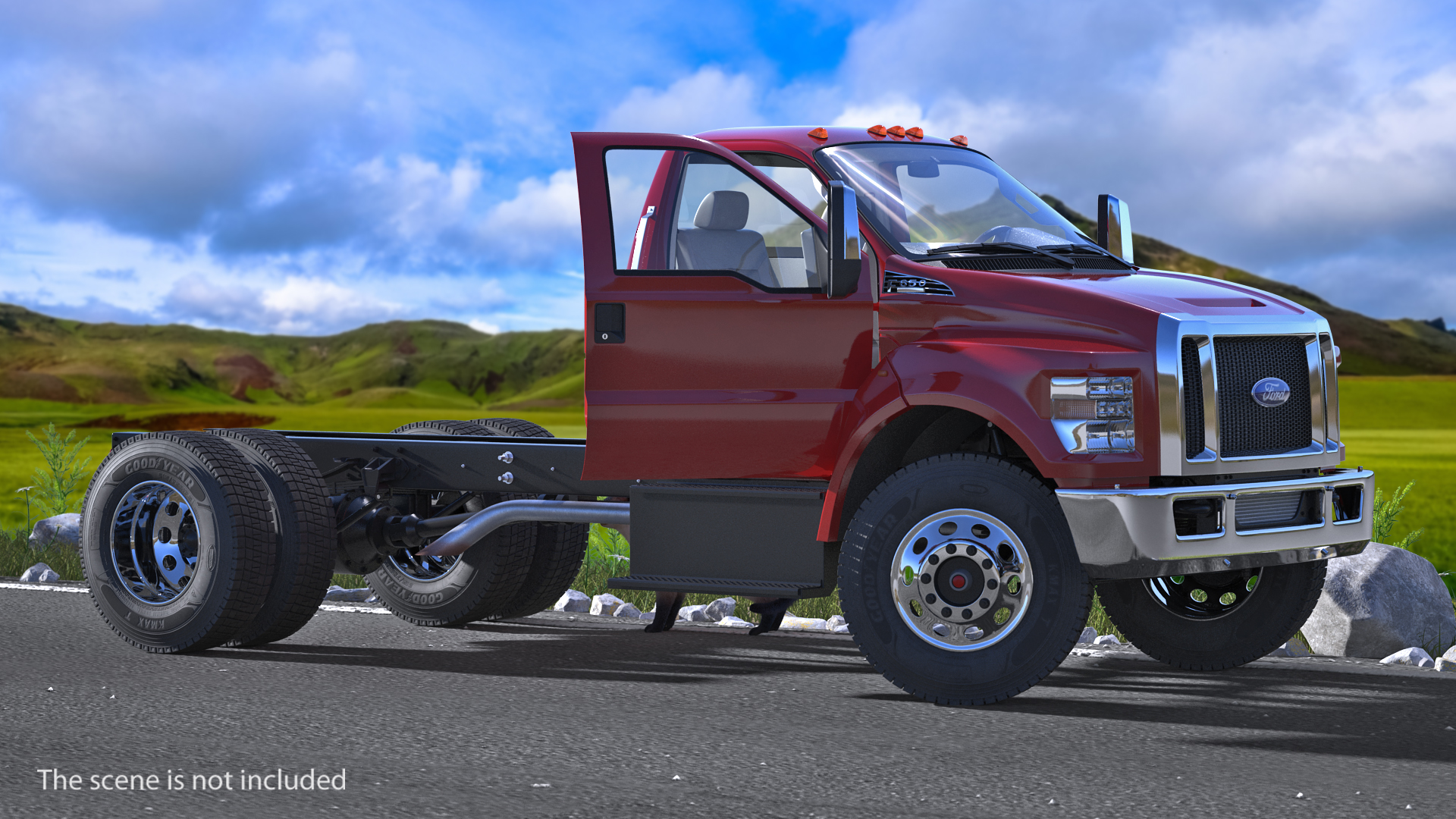 Truck Rear Wheels 3D