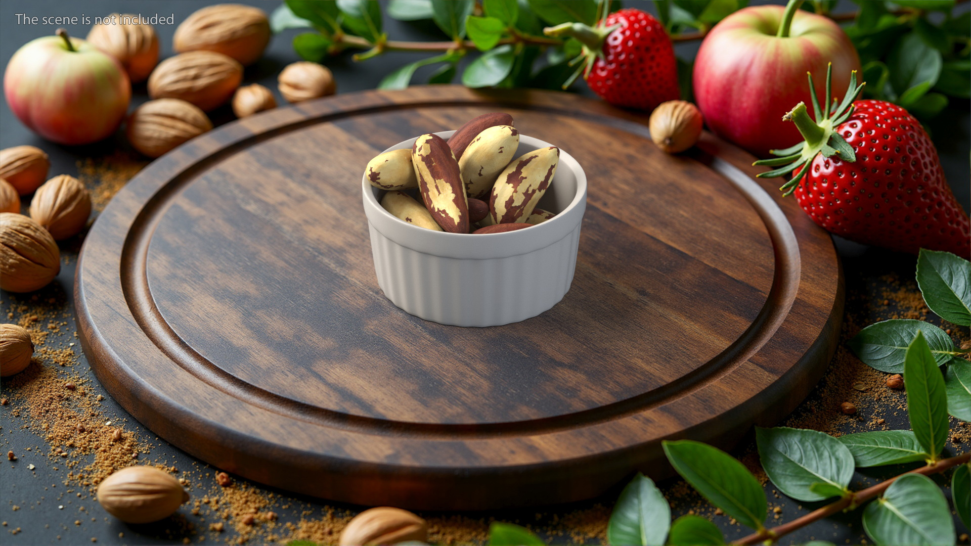 Bowl of Brazil Nuts 3D model