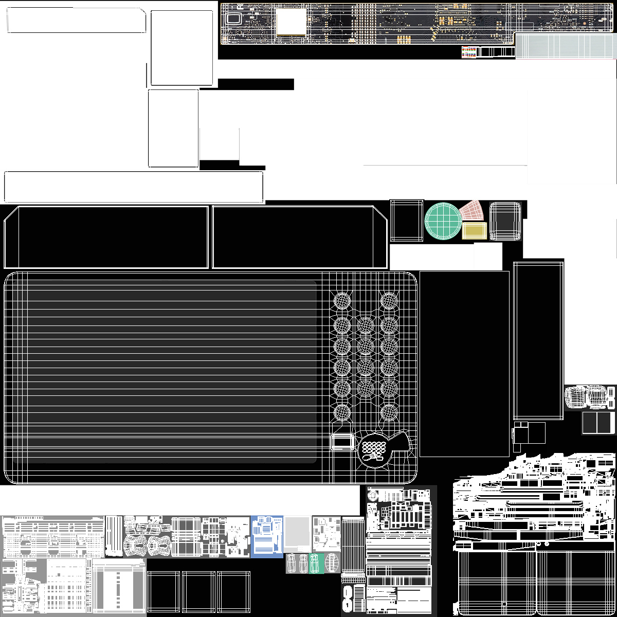 3D Multifunction Copier with Business Man model