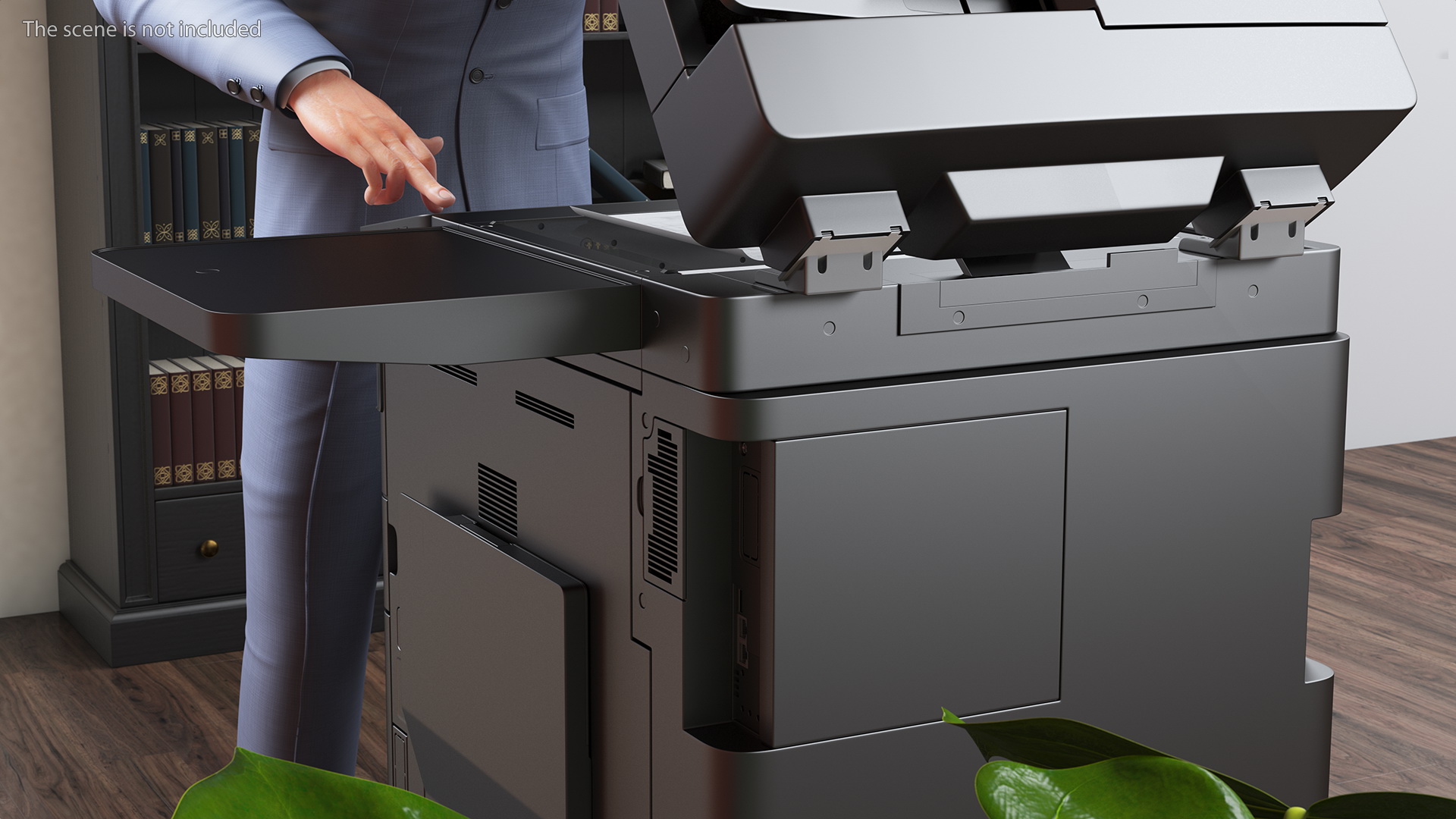 3D Multifunction Copier with Business Man model