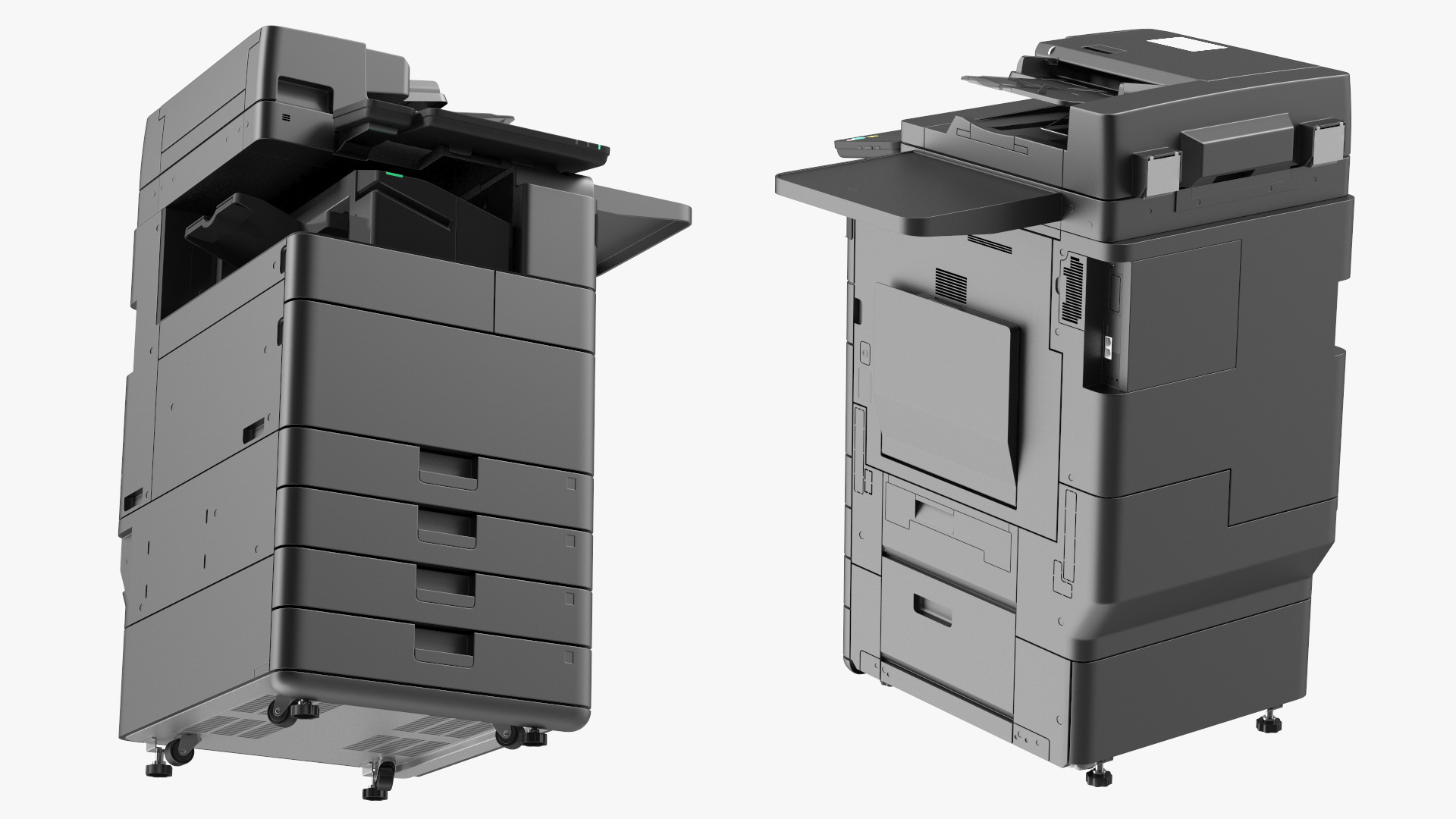 3D Multifunction Copier with Business Man model