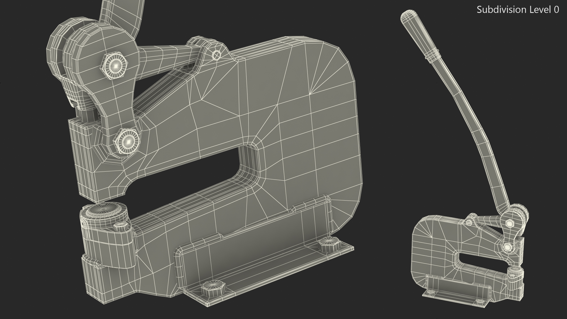 Manual Operated Bench Hole Punch 3D