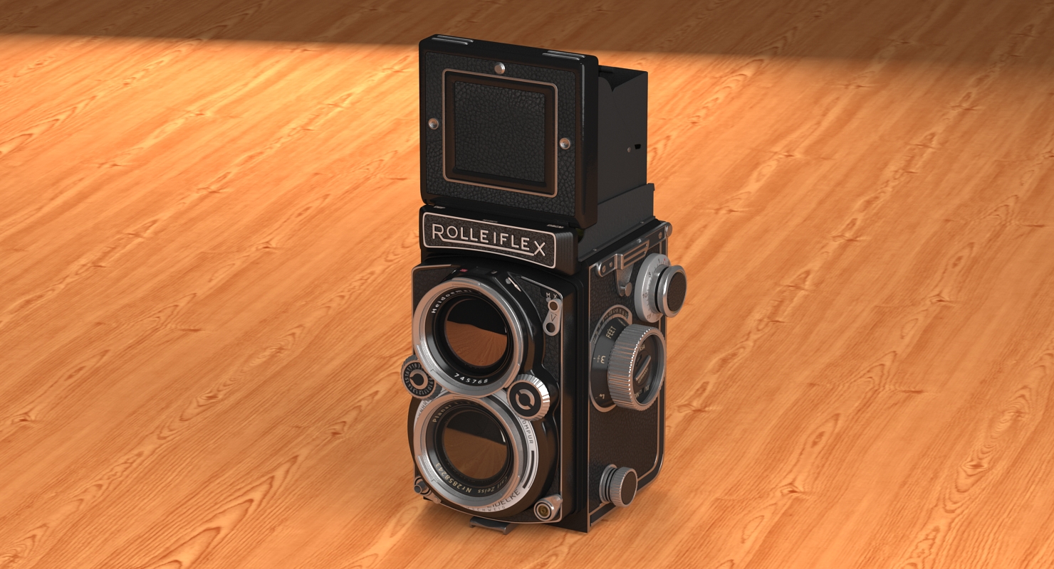 3D Rolleiflex TLR Film Camera