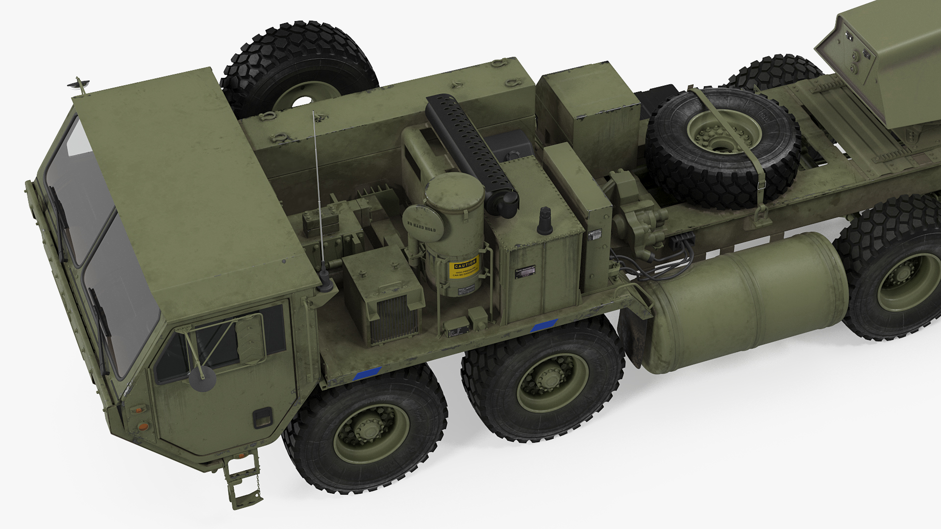 3D model Tractor with TPY2 Radar Rigged