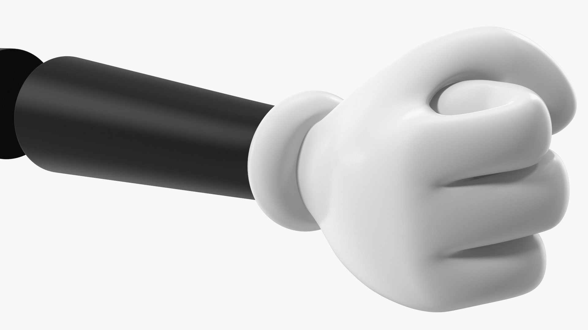 3D Cartoon Fists in Gloves model