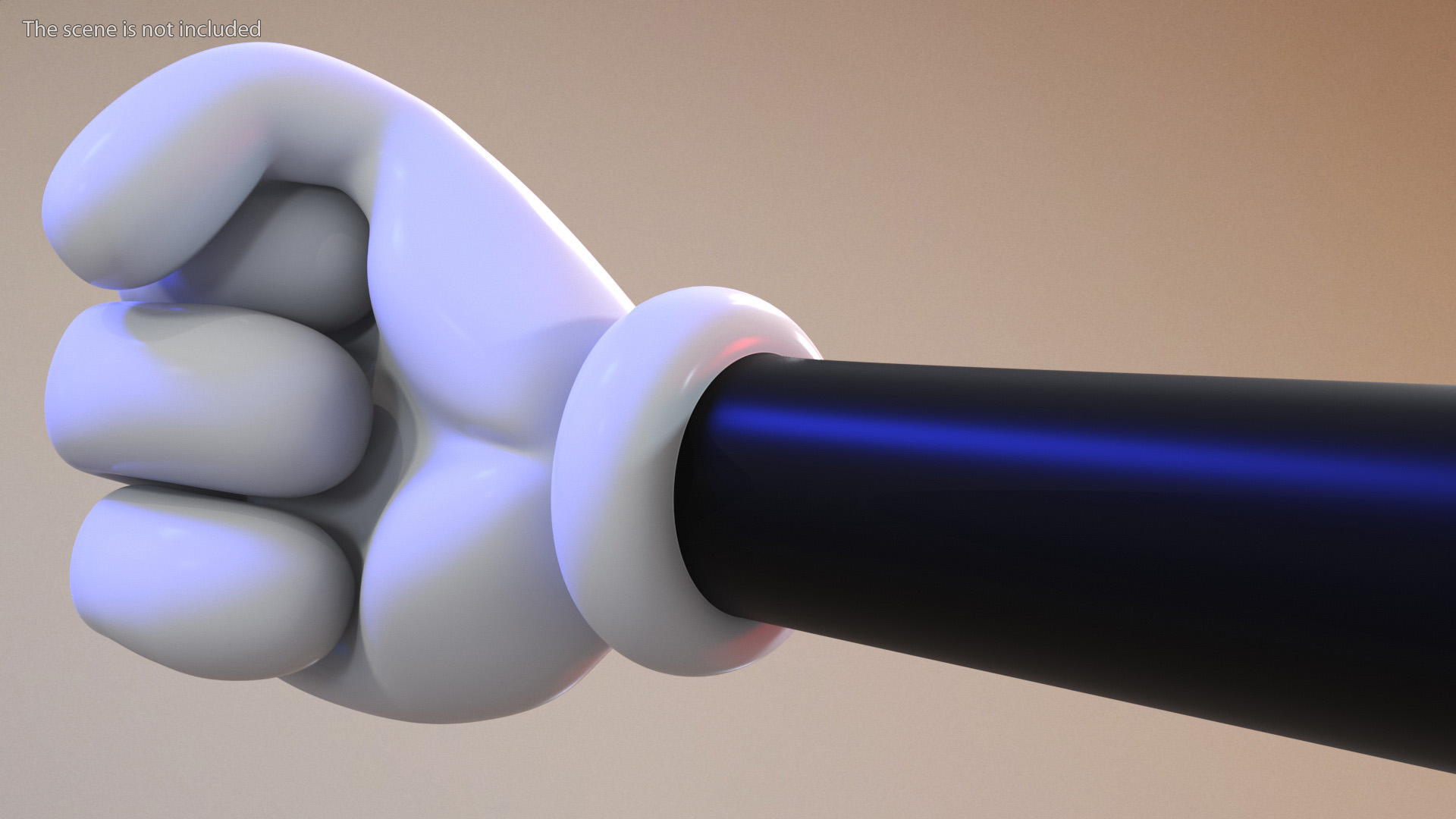 3D Cartoon Fists in Gloves model