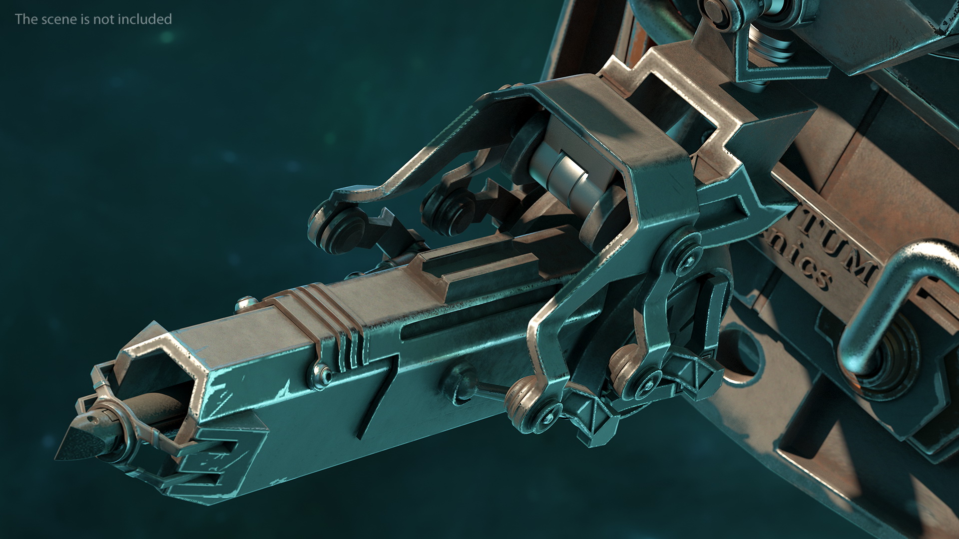 3D Sci-Fi Harpoon Gun model