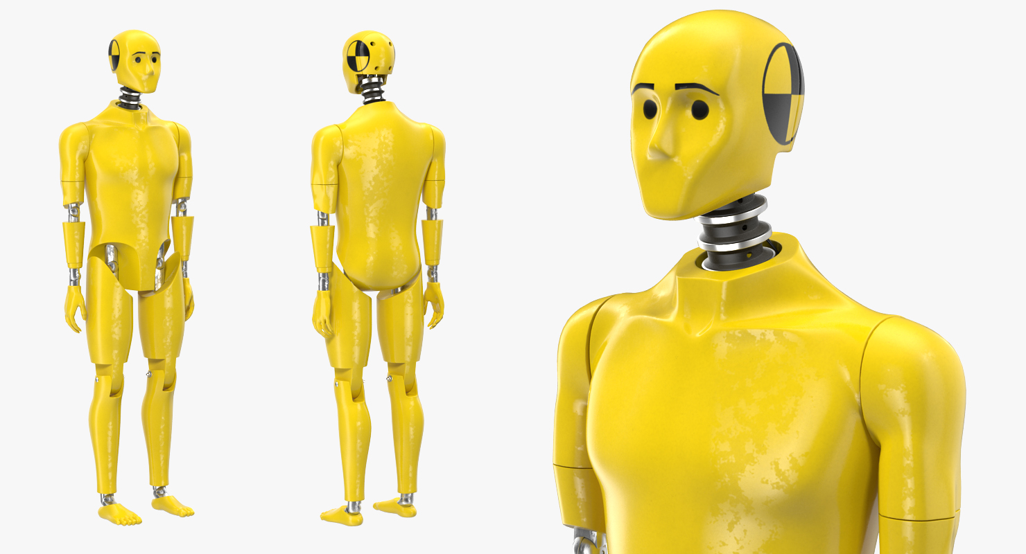 3D model Crash Test Dummy Standing Pose