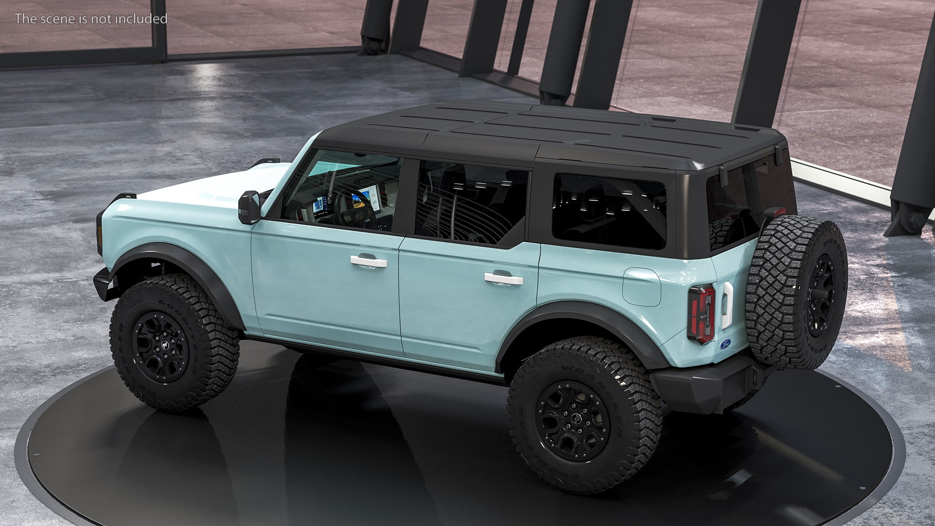 3D Ford Bronco 2021 Four Door Rigged model