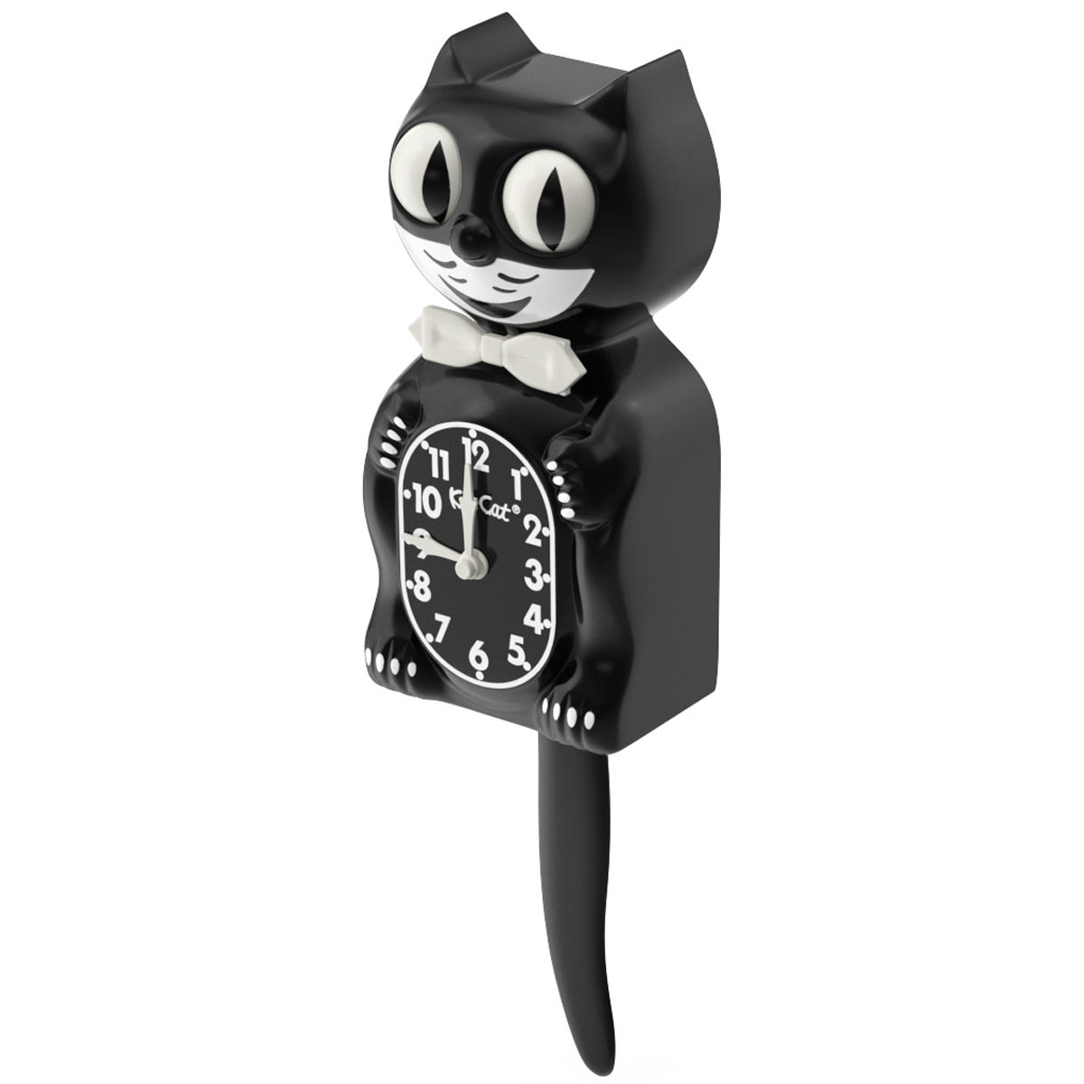 3D Classic Black Kit Cat Clock Rigged for Cinema 4D model