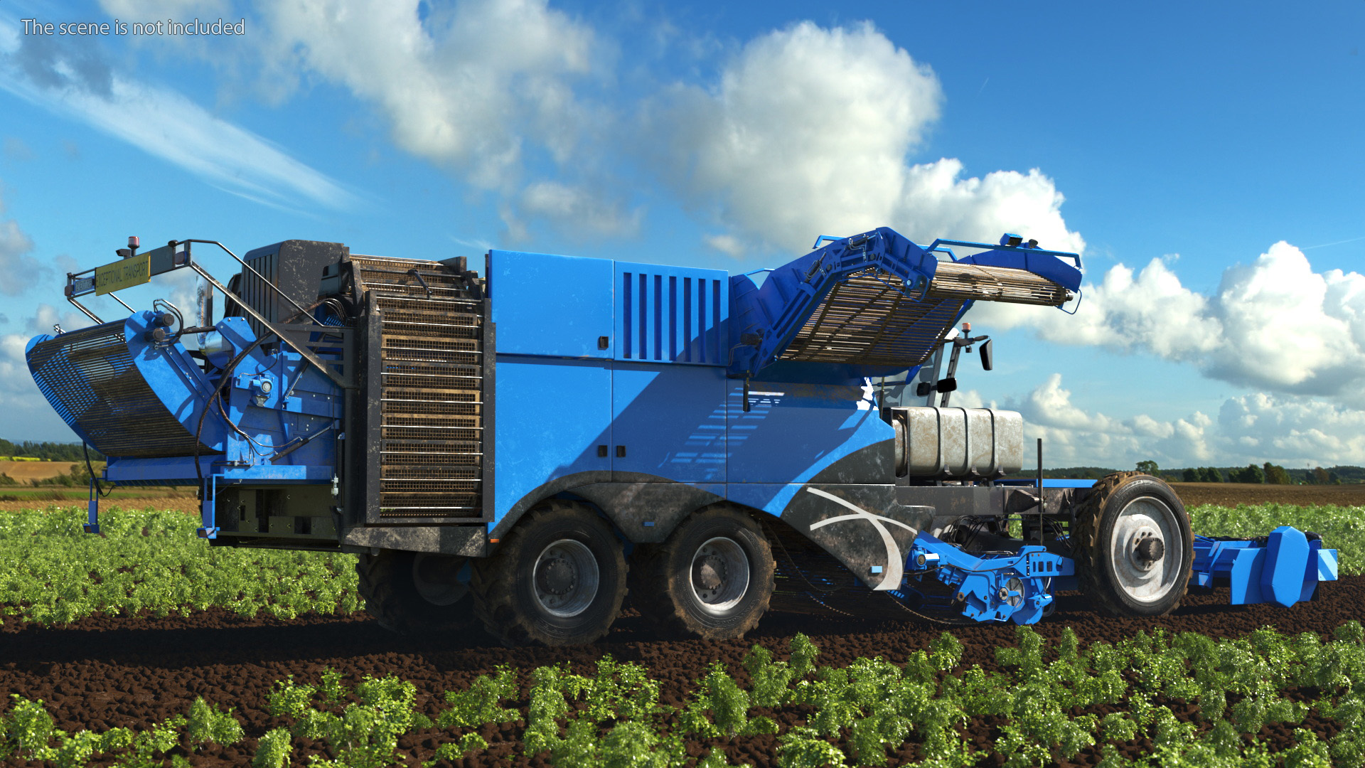 Potato Harvester Dirty 3D