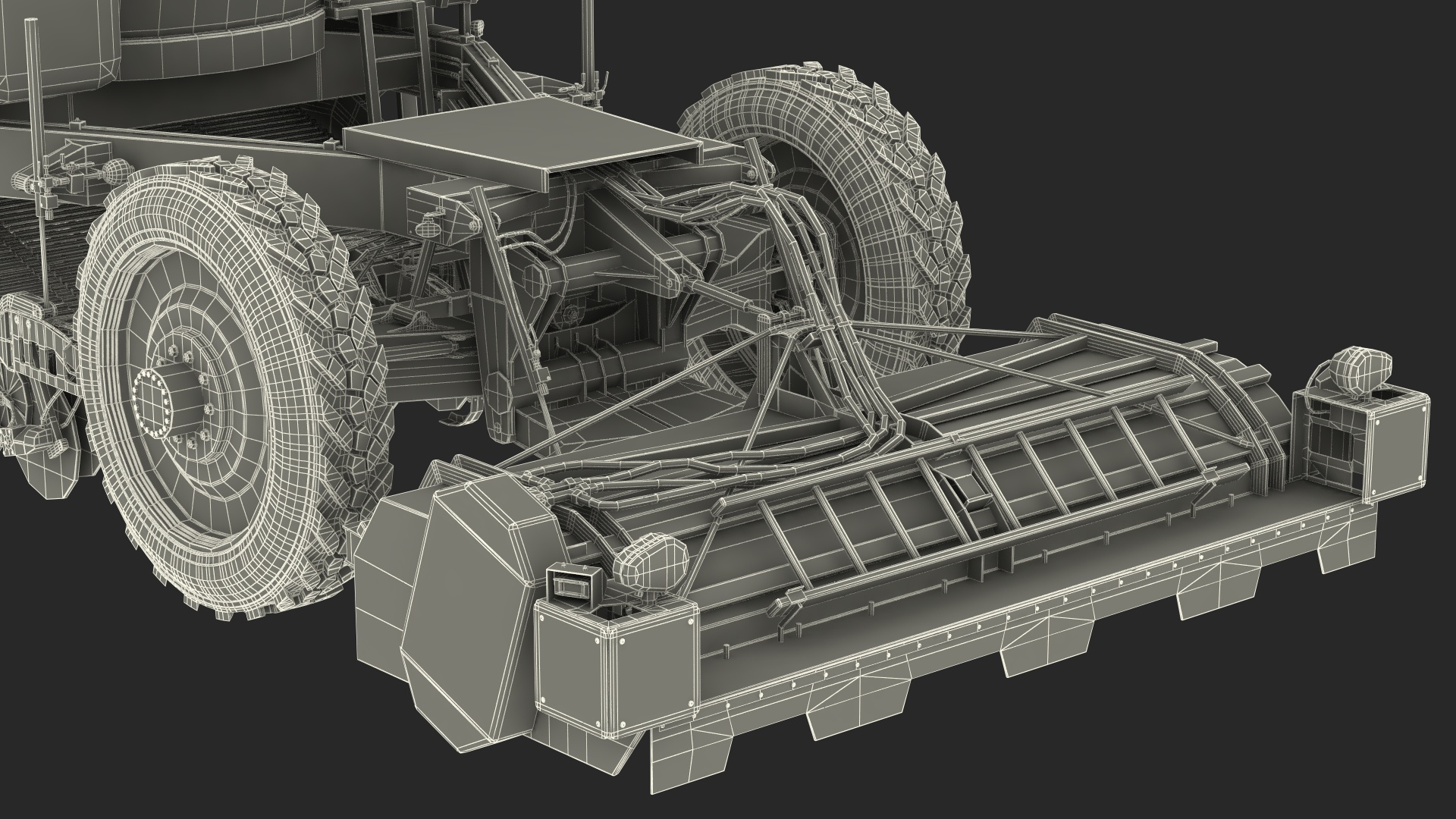 Potato Harvester Dirty 3D