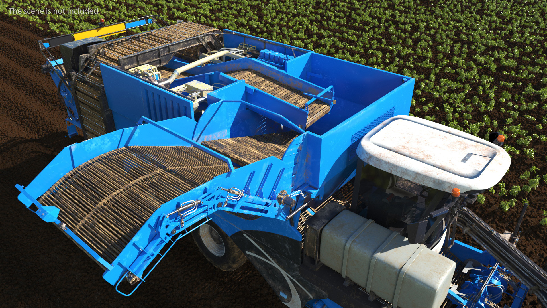 Potato Harvester Dirty 3D