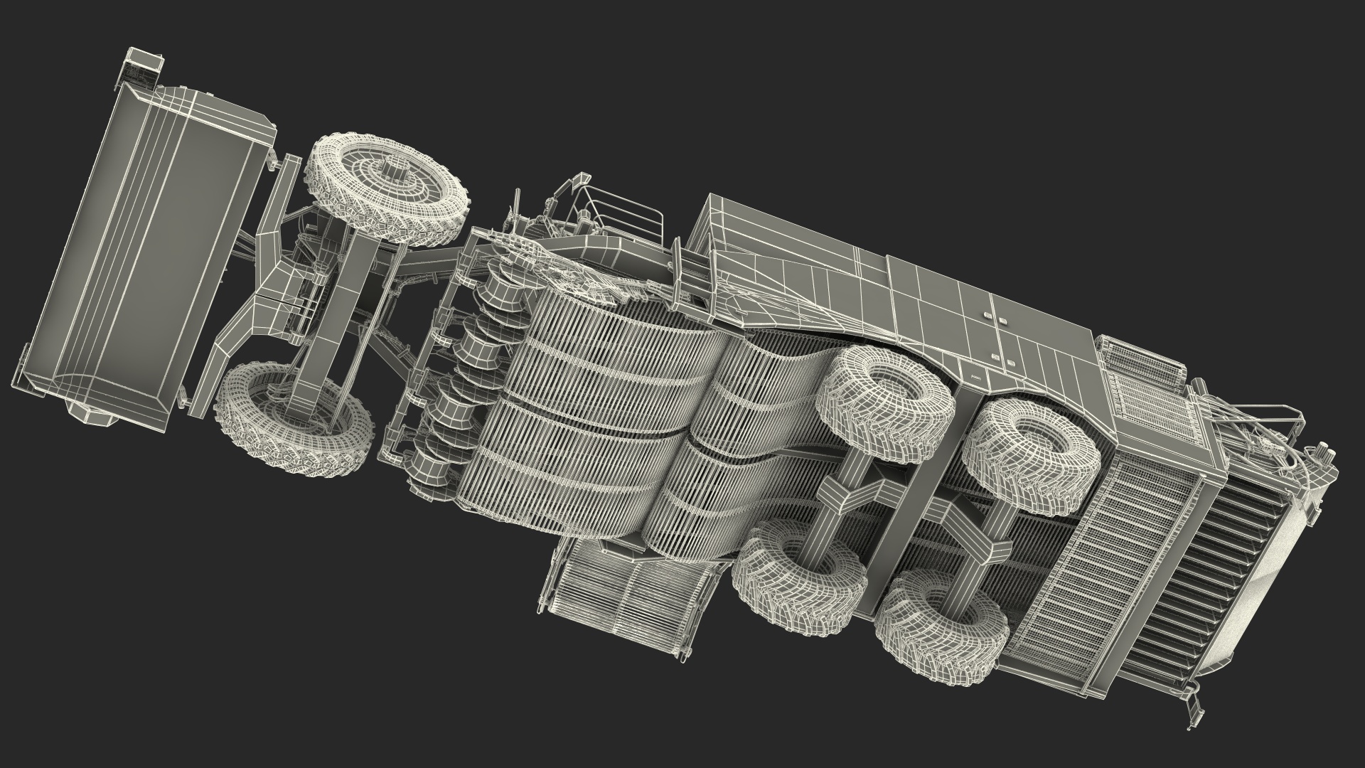 Potato Harvester Dirty 3D