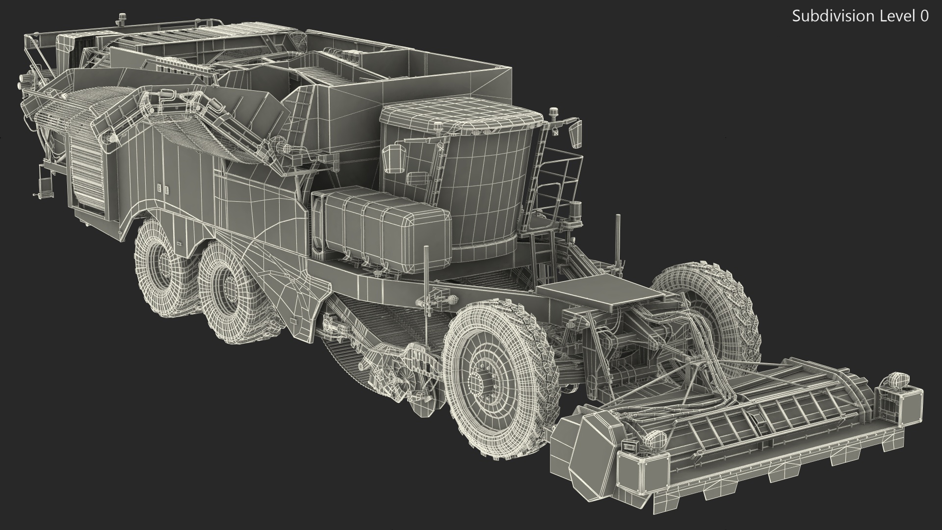 Potato Harvester Dirty 3D