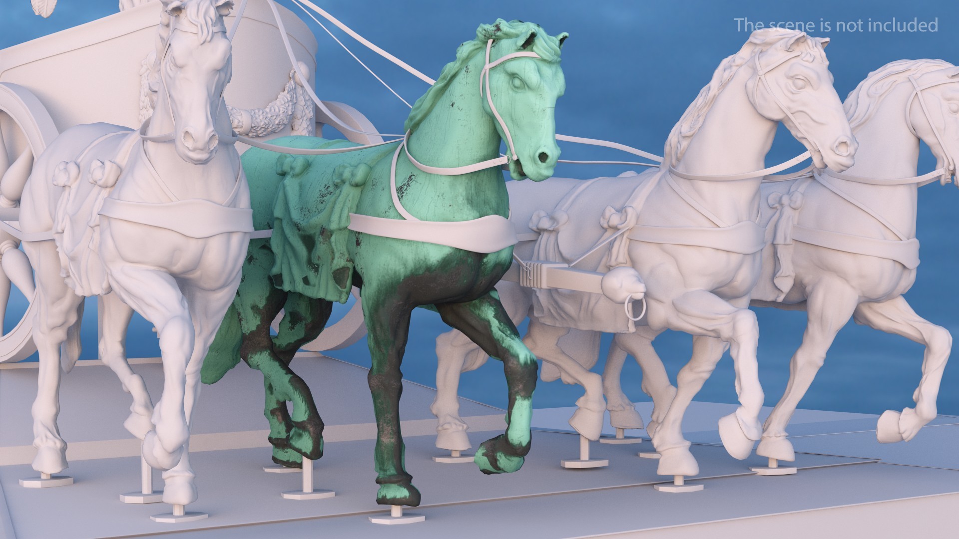 Horse Statue 3D