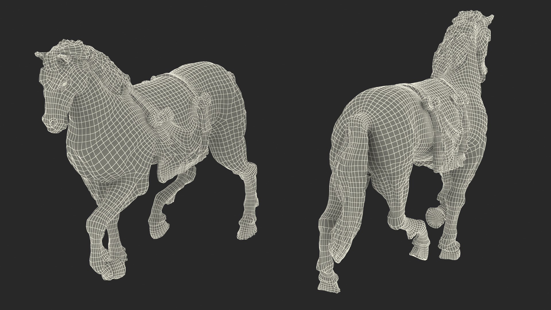 Horse Statue 3D