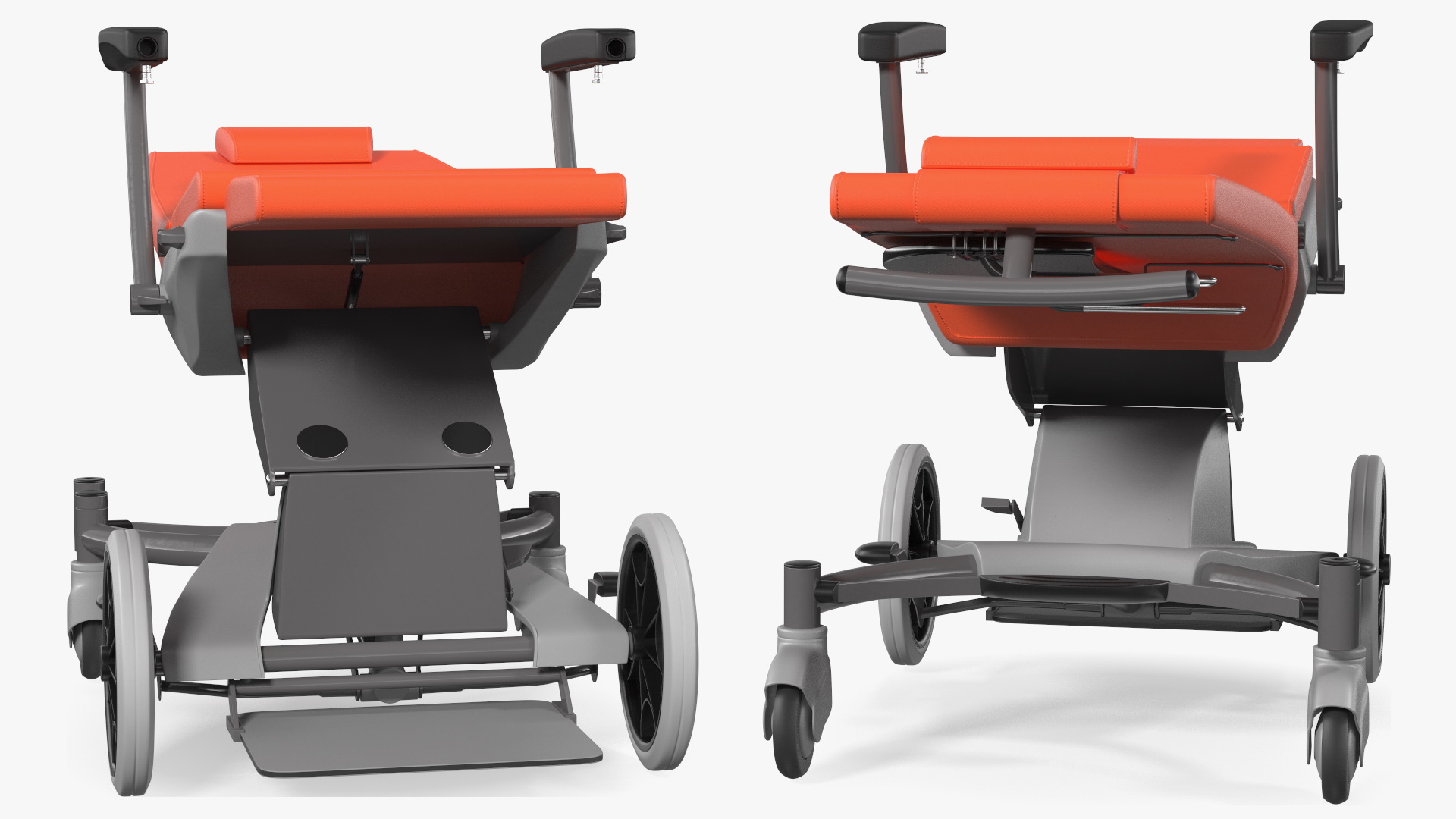 3D model SELLA Transport Chair Unfolded