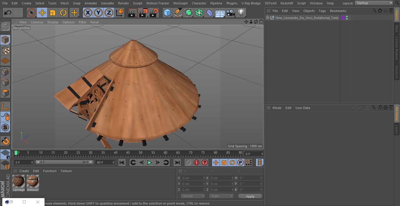 New Leonardo Da Vinci Rotational Tank 3D