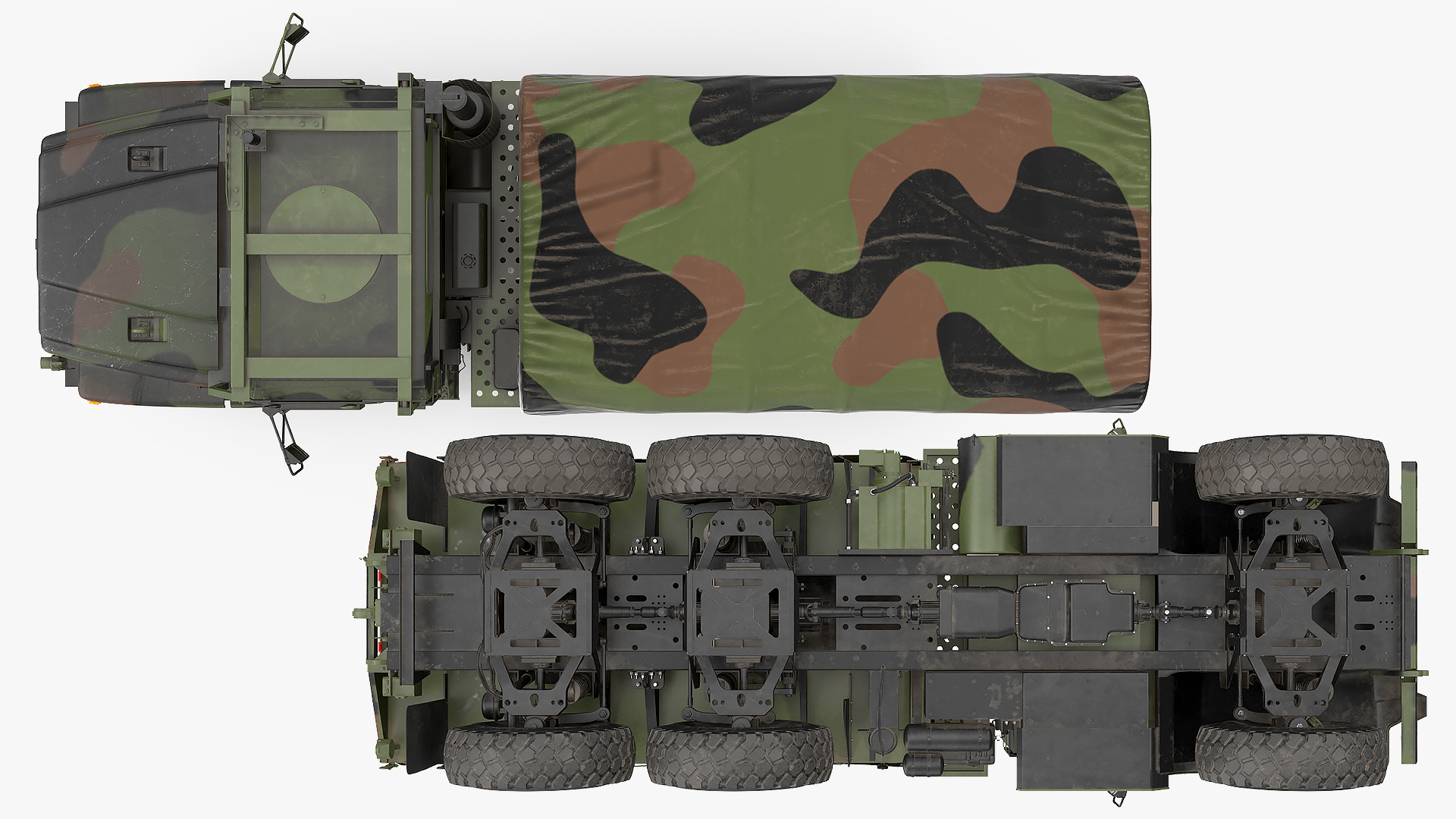 3D OshKosh MTVR MK23 with Tent Dusty model