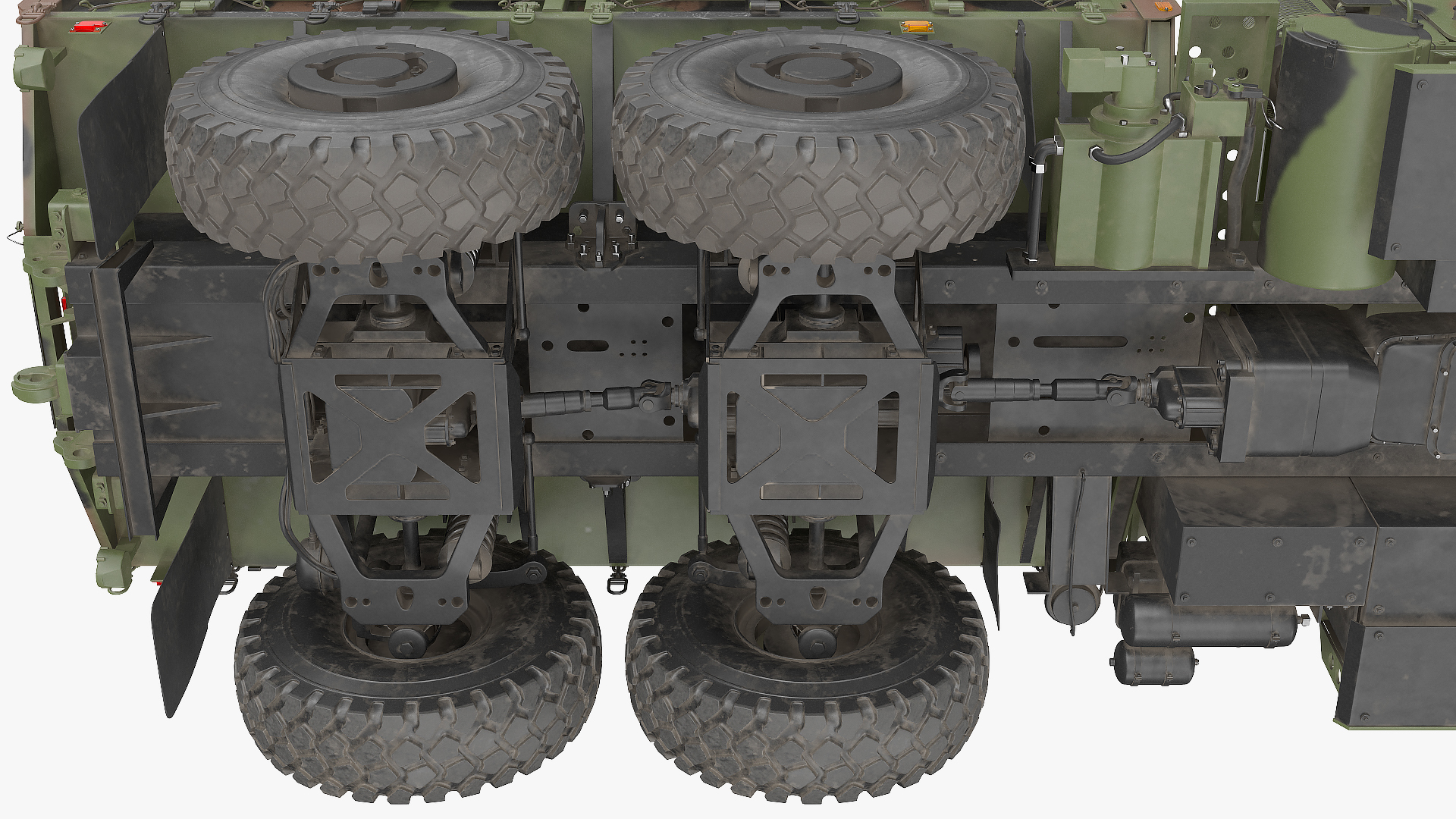 3D OshKosh MTVR MK23 with Tent Dusty model