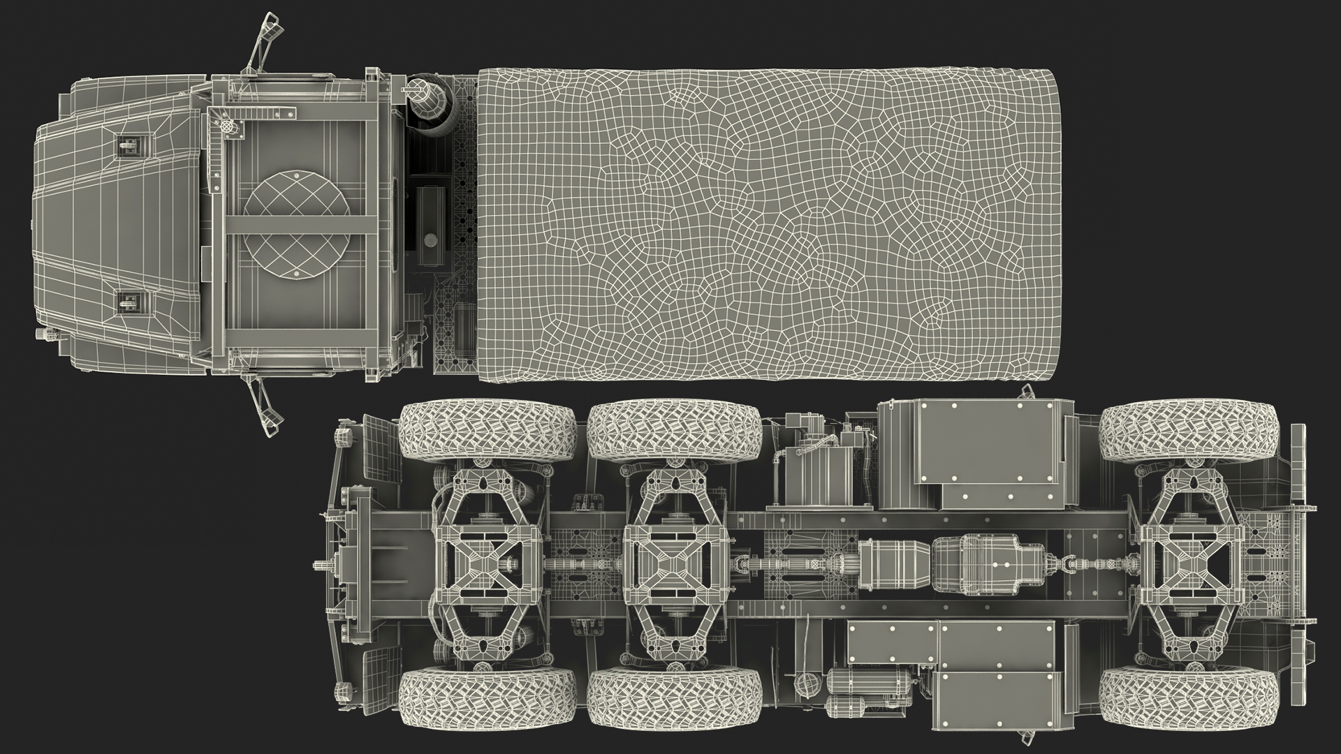 3D OshKosh MTVR MK23 with Tent Dusty model