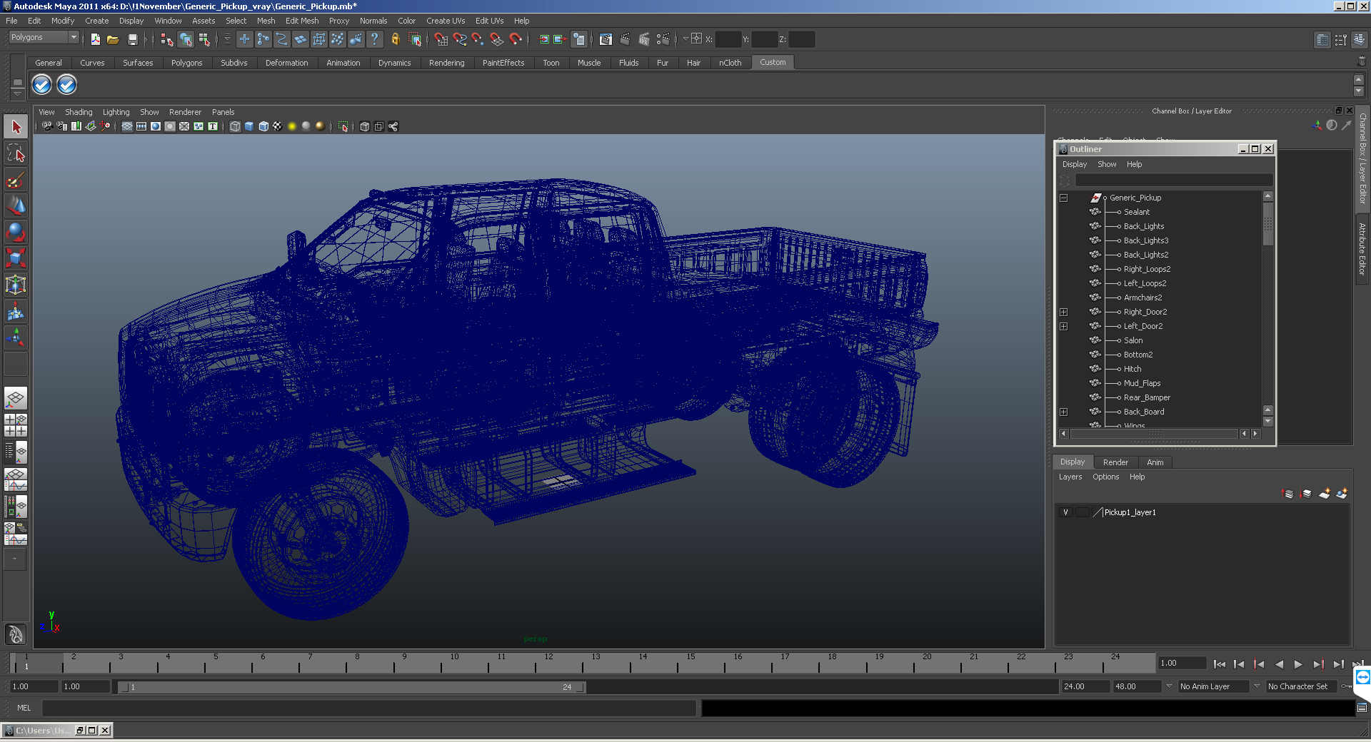 Generic Pickup 3D model