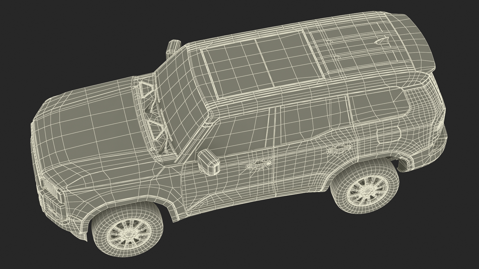 3D model Generic SUV Vehicle White