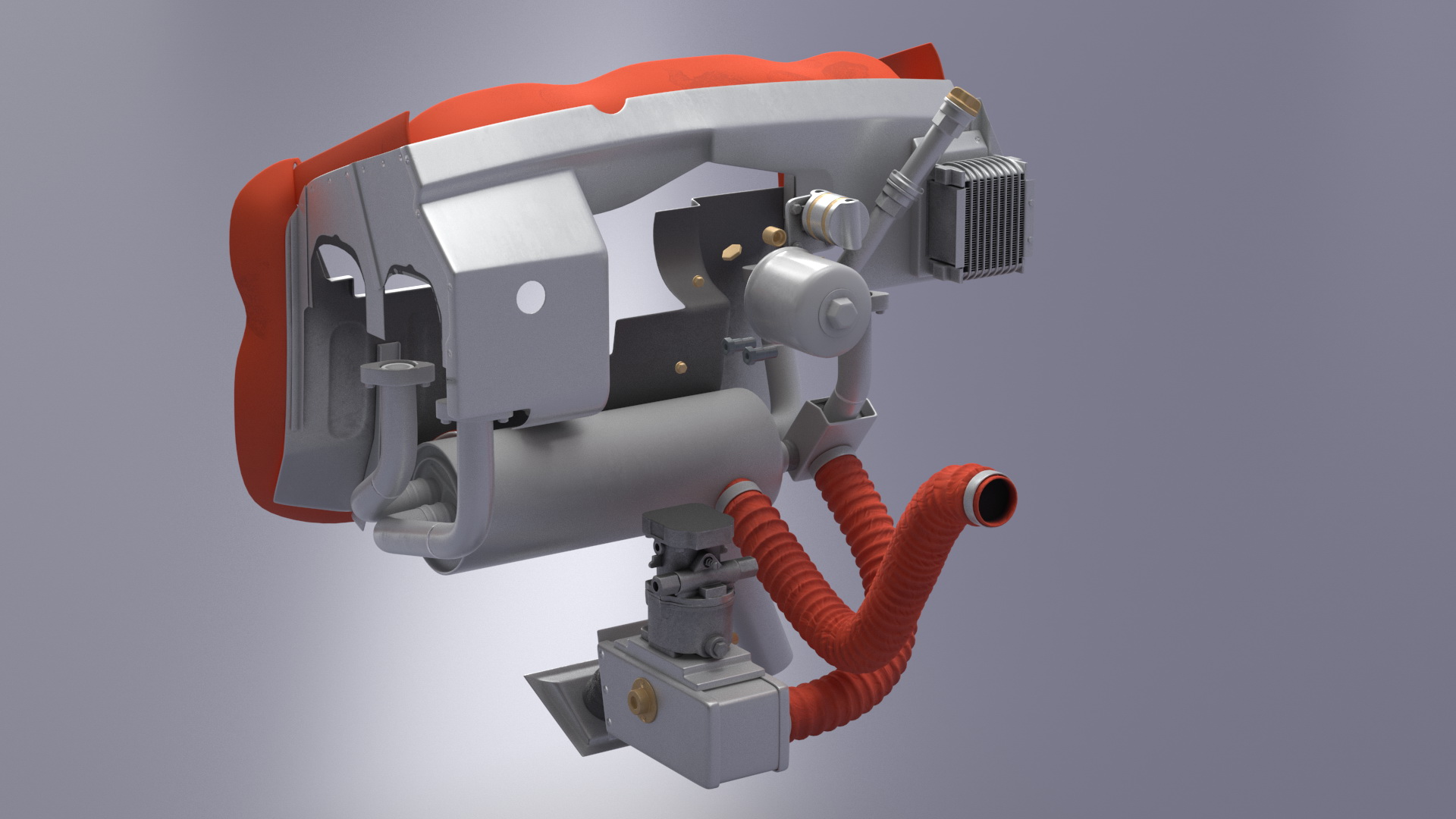 Lycoming O 320 Piston Aero Engine New 3D