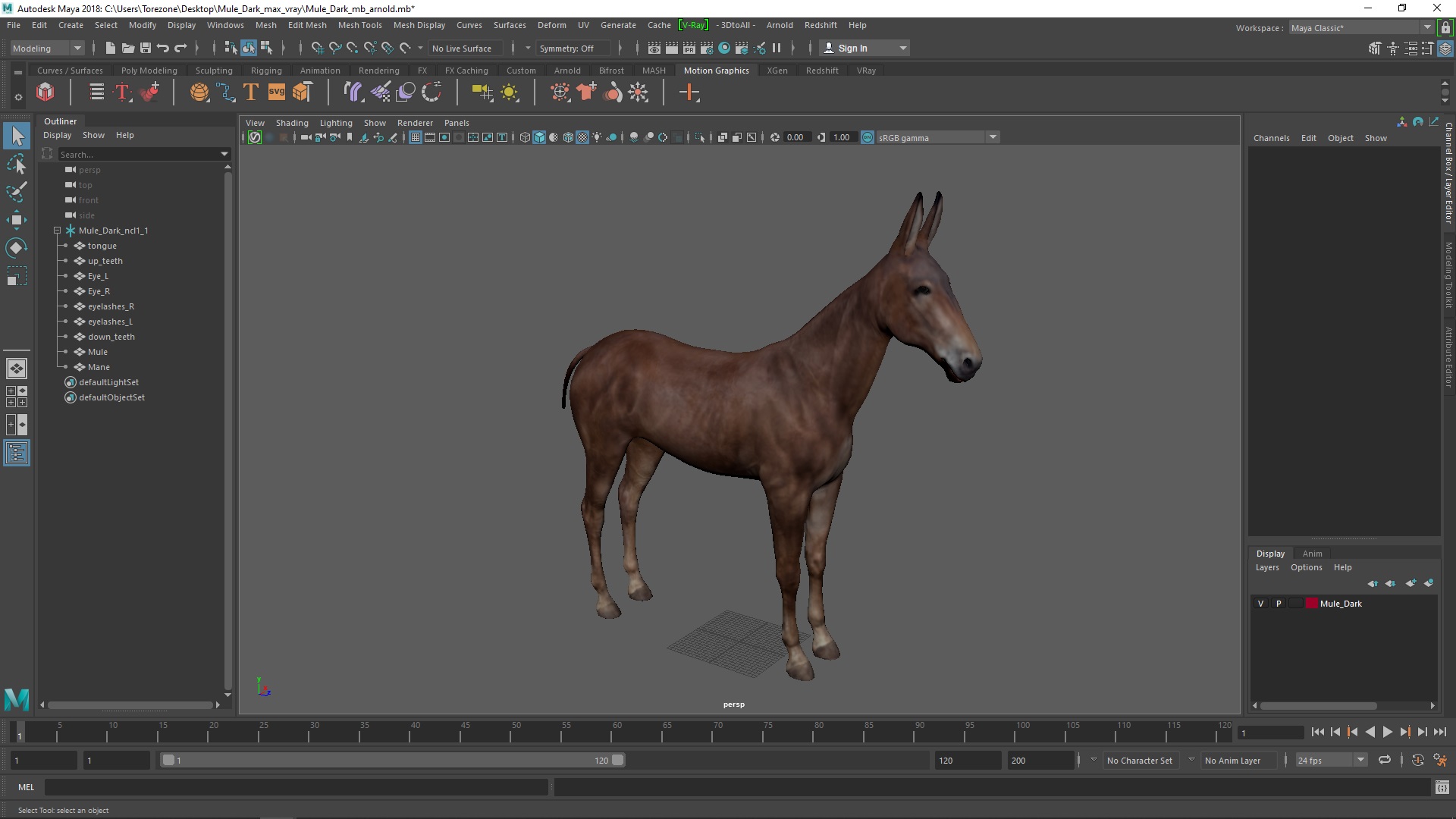 Mule Dark 3D model