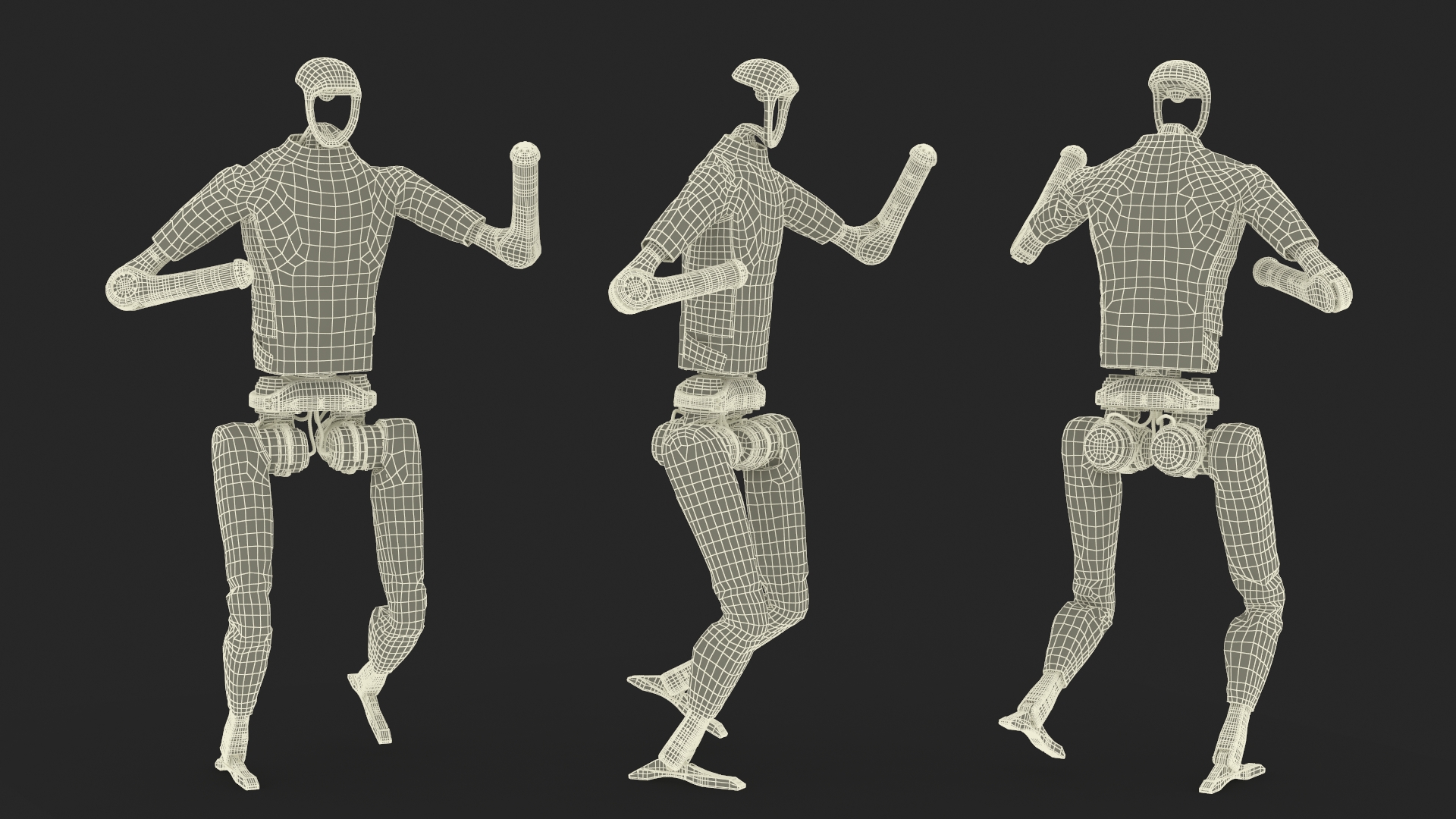 3D model Humanoid Robot Unitree H1 in Motion