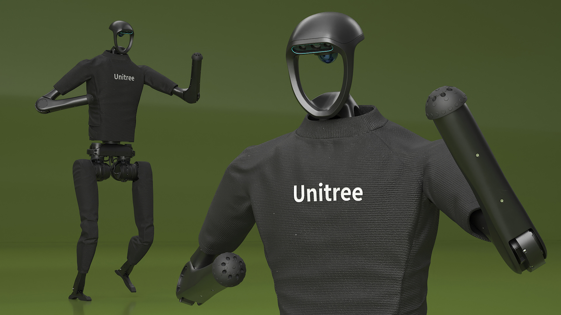 3D model Humanoid Robot Unitree H1 in Motion