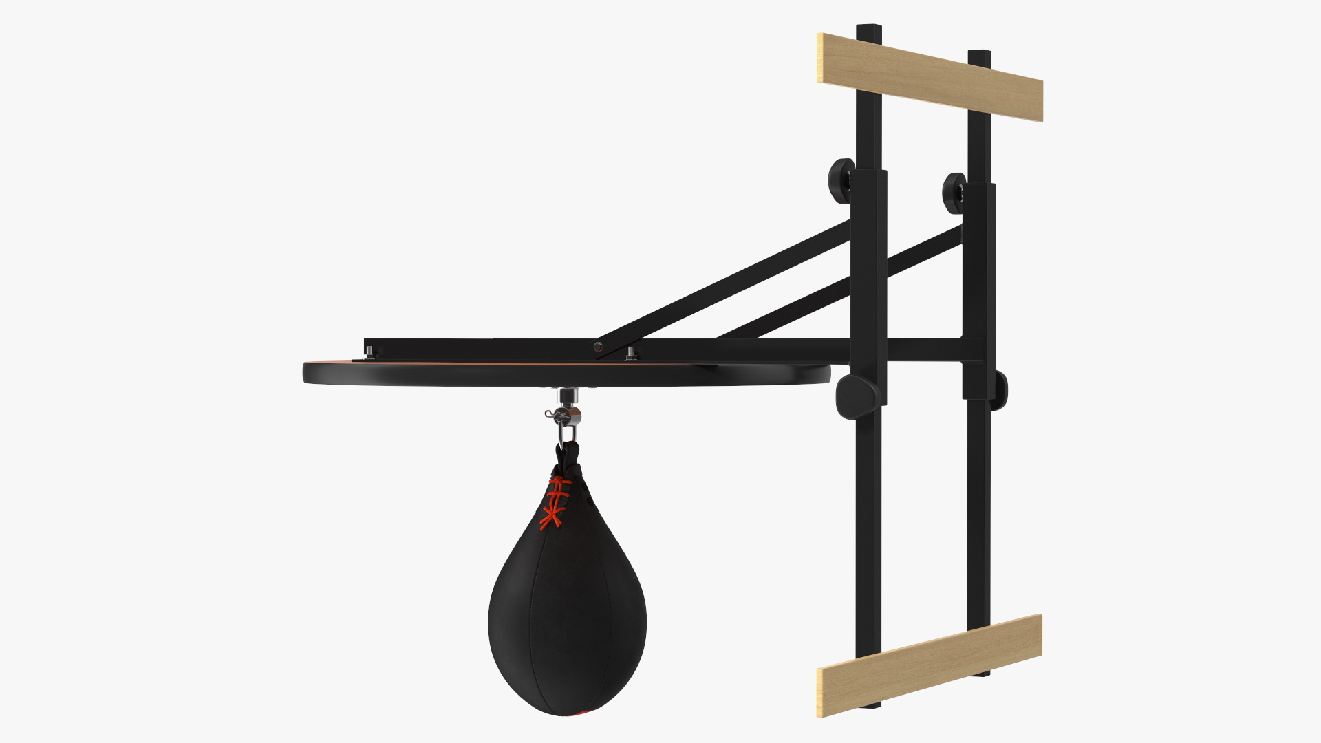 Leather Speed Ball with Platform Rigged 3D model