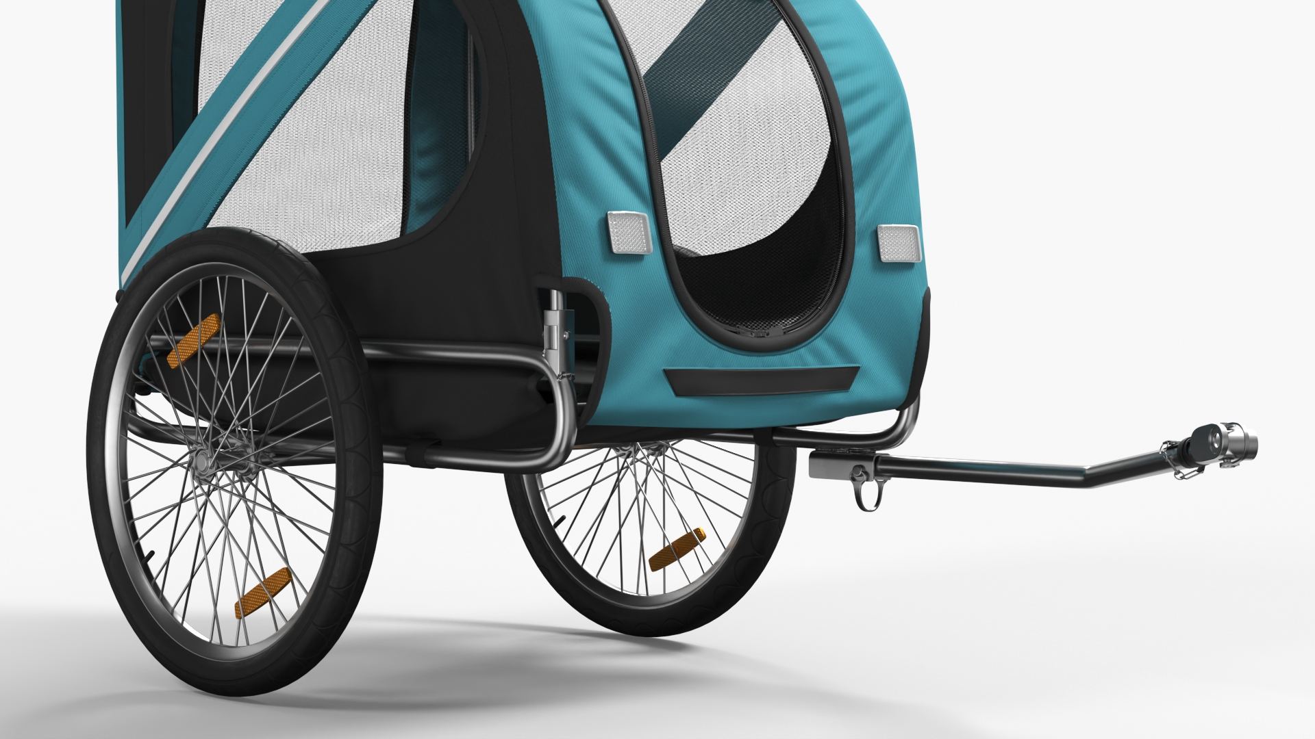 3D Pet Bike Trailer Blue