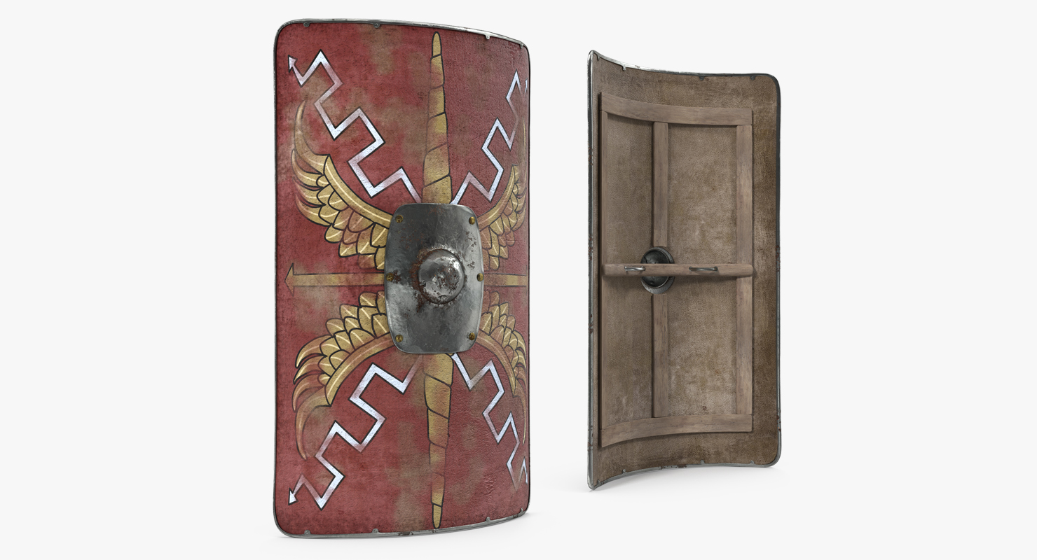 3D Roman Medieval Shield