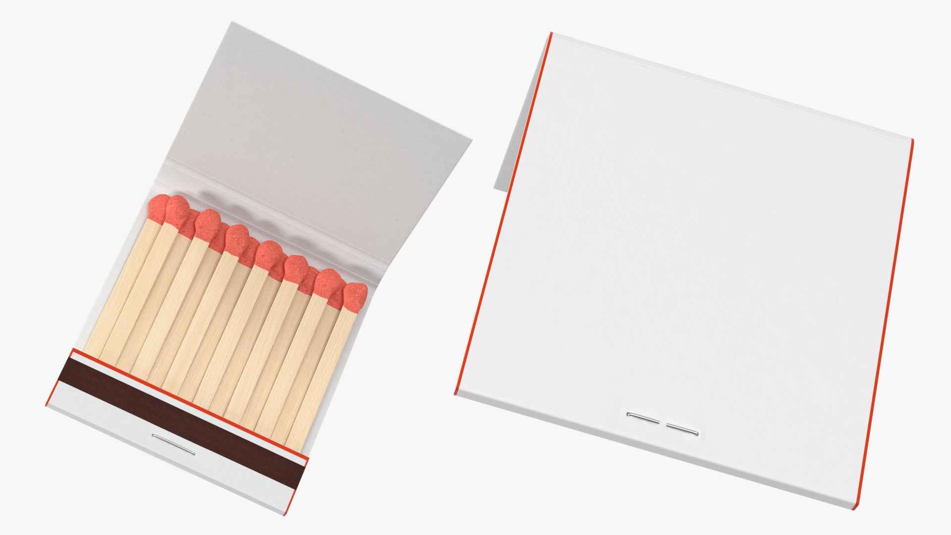 3D model MatchBook Cover Open