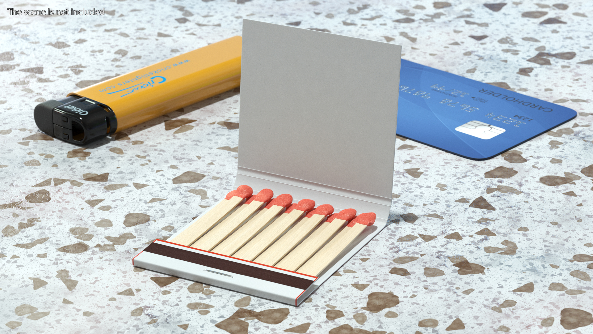 3D model MatchBook Cover Open