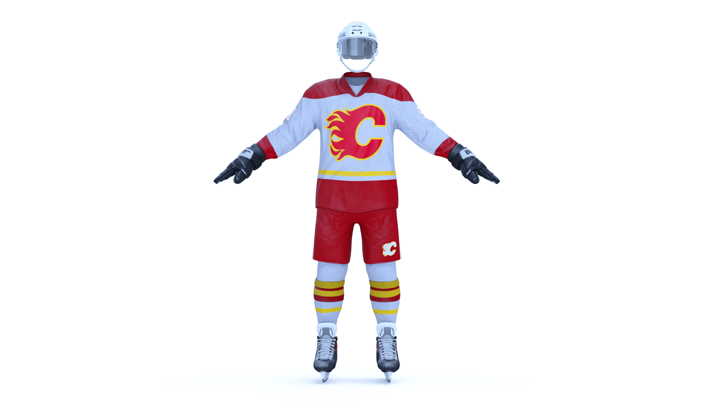 Hockey Uniform Calgary Flames 3D model