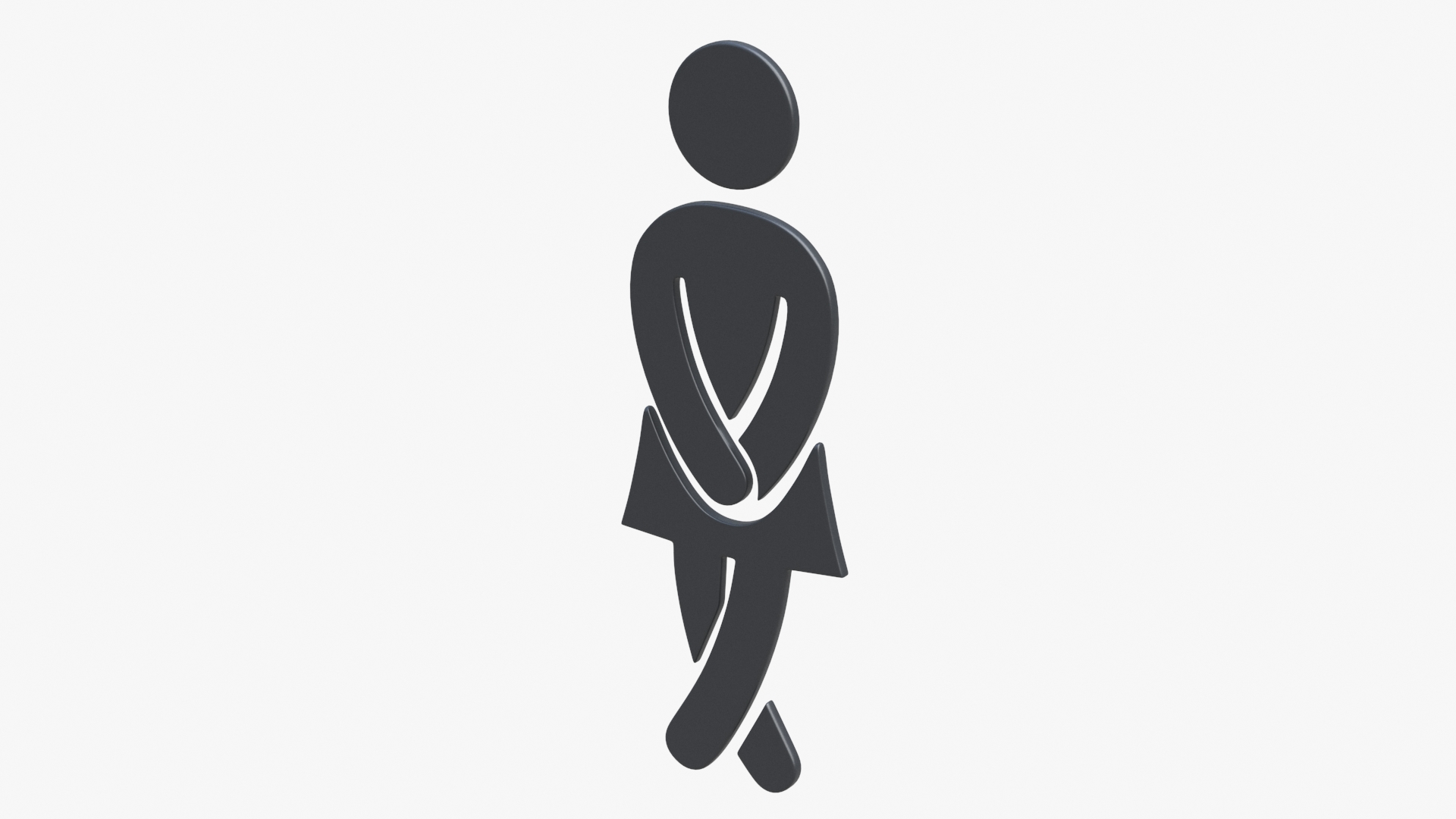 Toilet Women Symbol 3D model