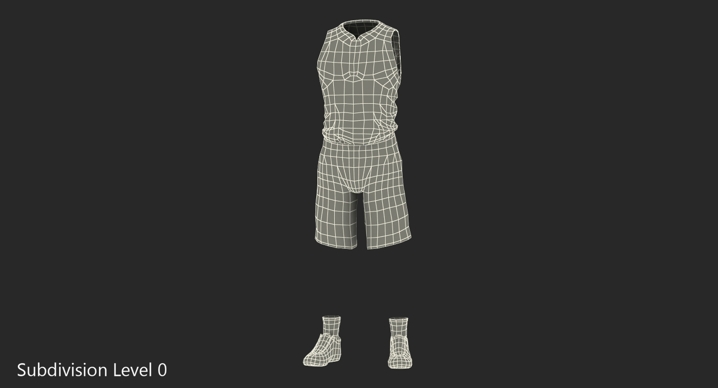 3D model Basketball Player Uniform