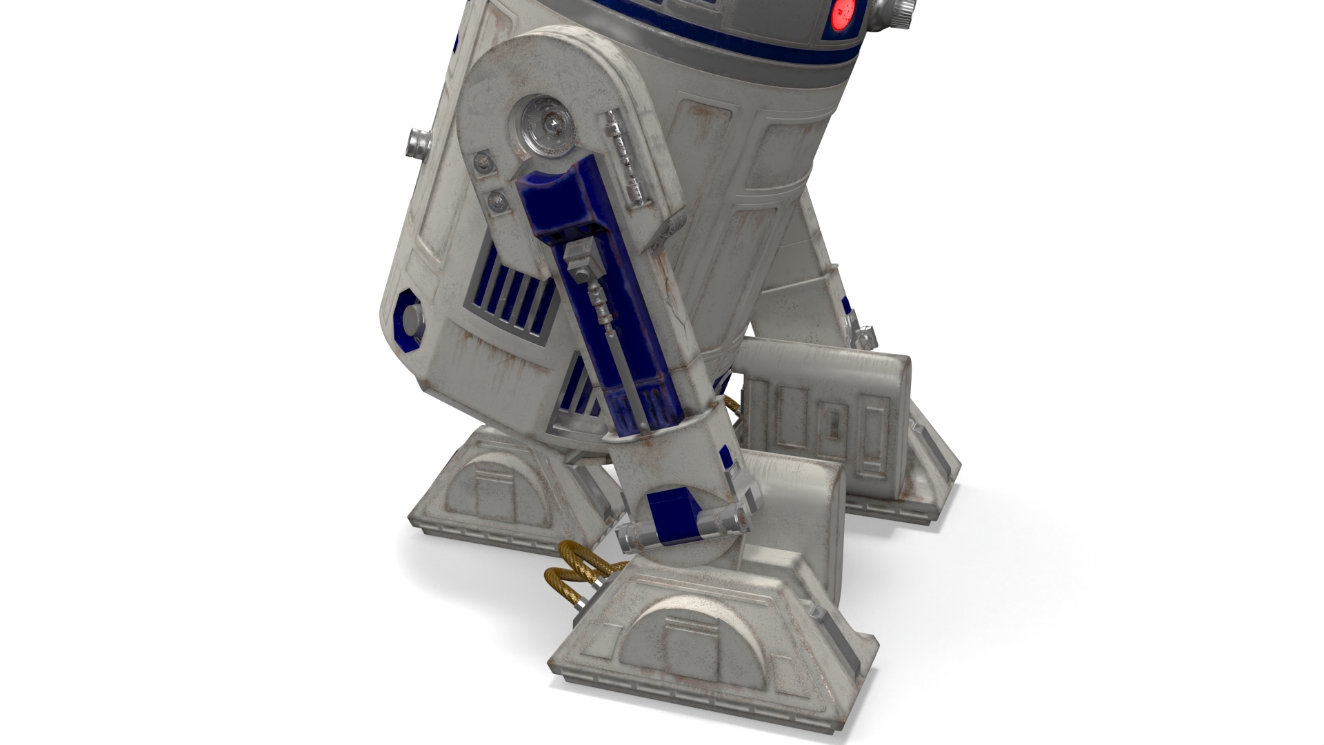 3D R2-D2 Droid Rigged model