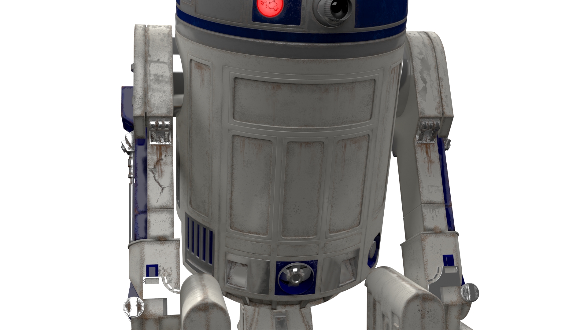 3D R2-D2 Droid Rigged model