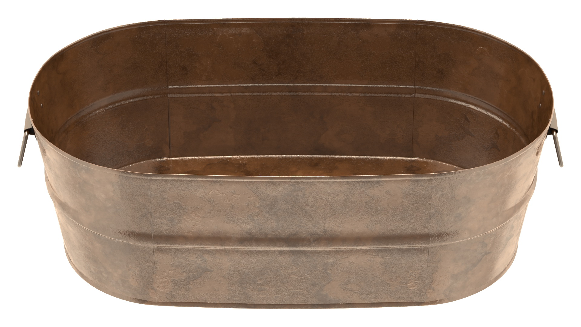 Rusty Oval Tub 3D model