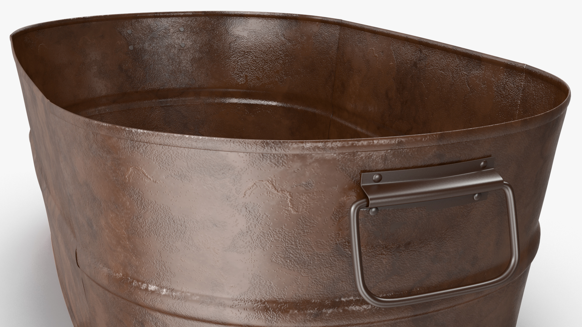 Rusty Oval Tub 3D model