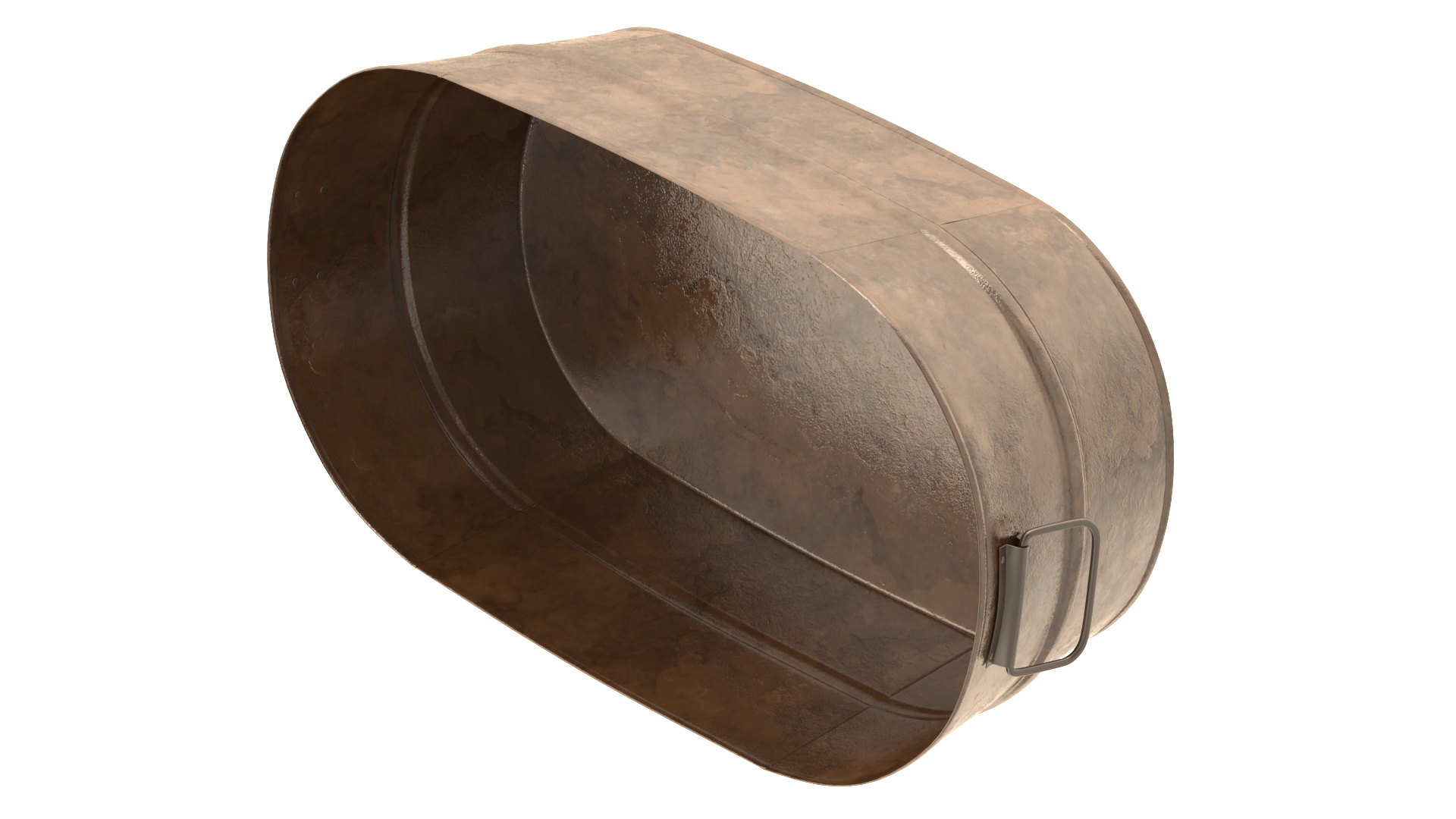 Rusty Oval Tub 3D model